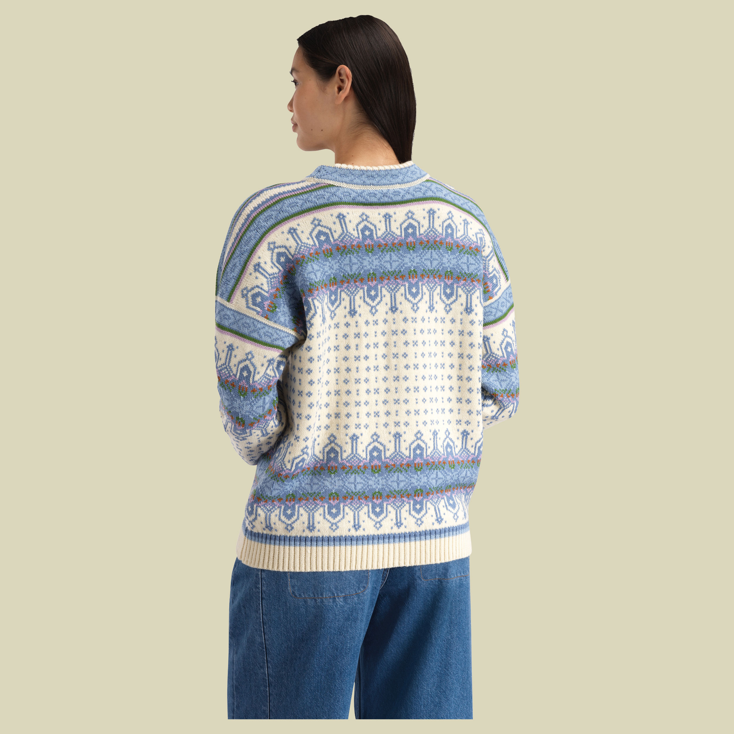 Albertville Fem. Sweater Women M blau - offwhite blue shadow