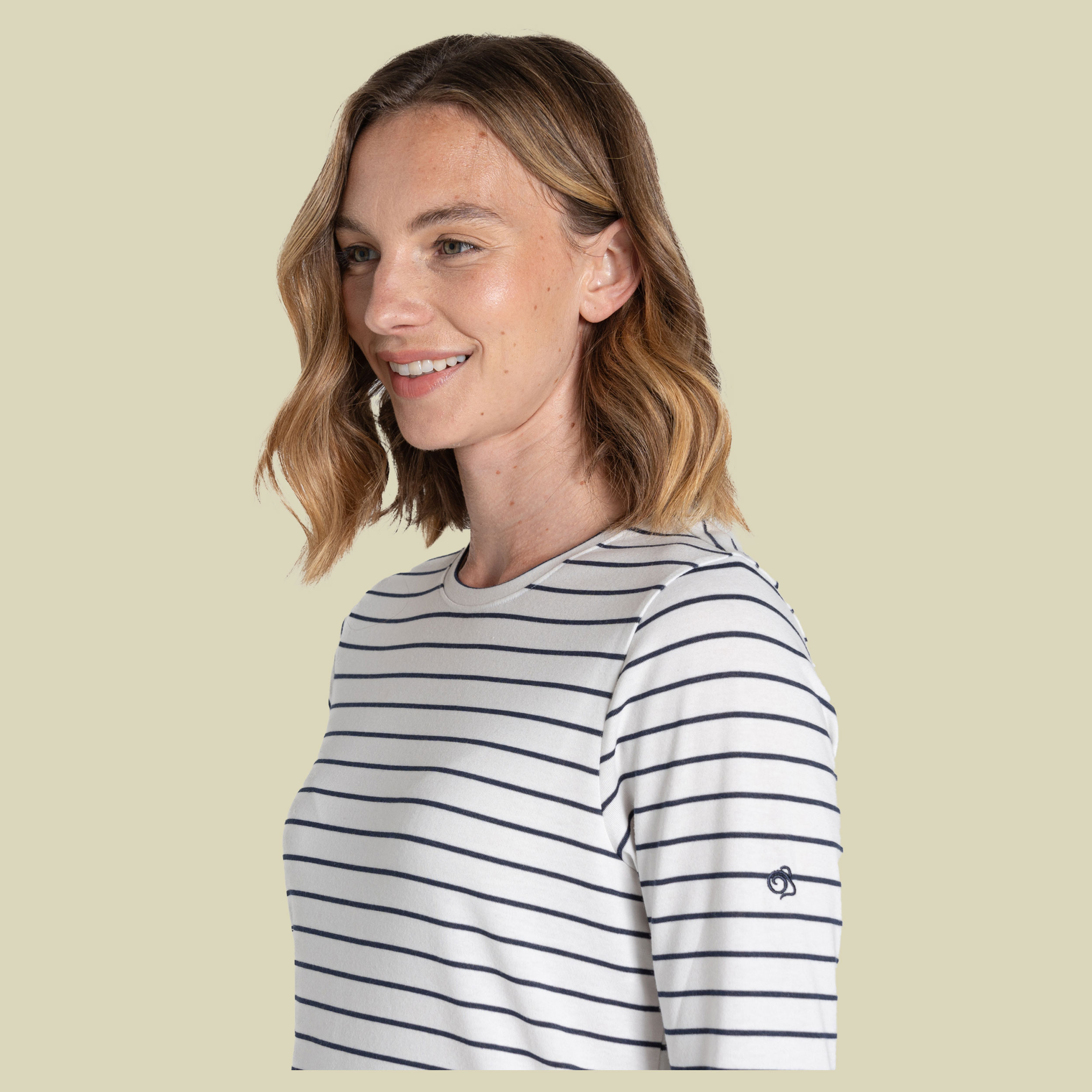 Nosilife Akona Long Sleeved Top Women 38 blau - blue navy stripe (UK 12)