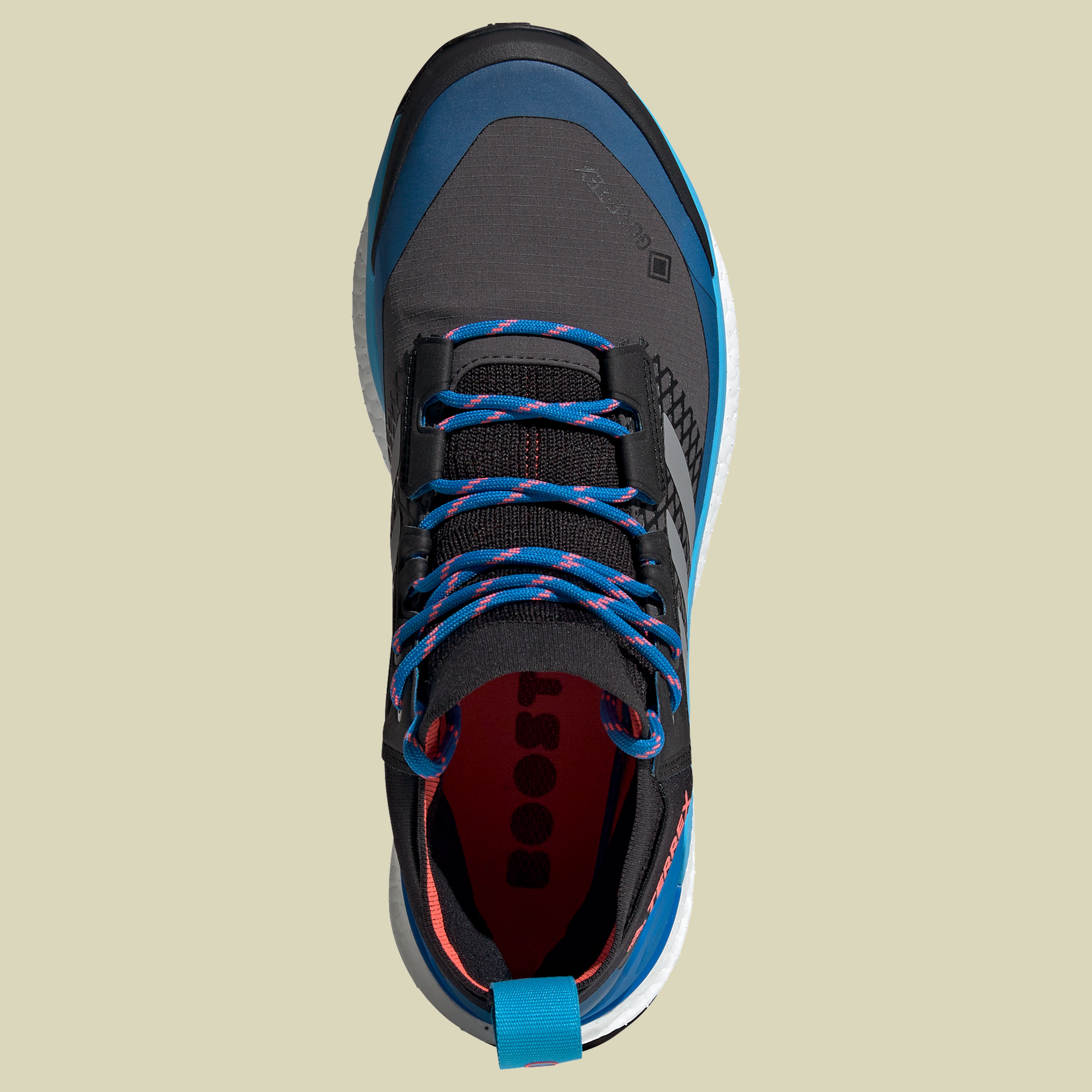 Terrex Free Hiker GTX Men Größe UK 10,5 Farbe grey six/grey three/blue rush