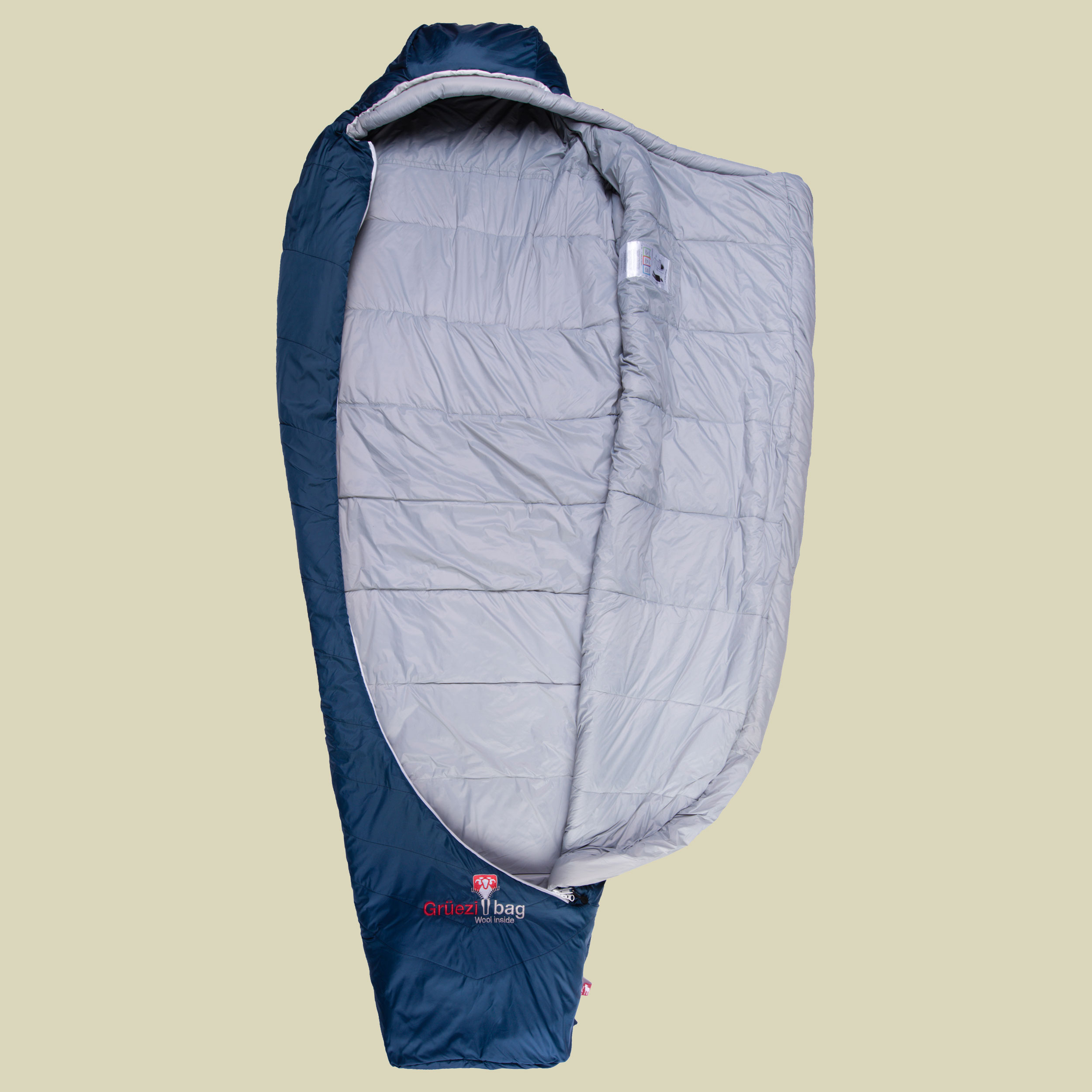 Biopod Wolle Zero bis Körpergröße Schlafsack  185 cm Farbe night blue