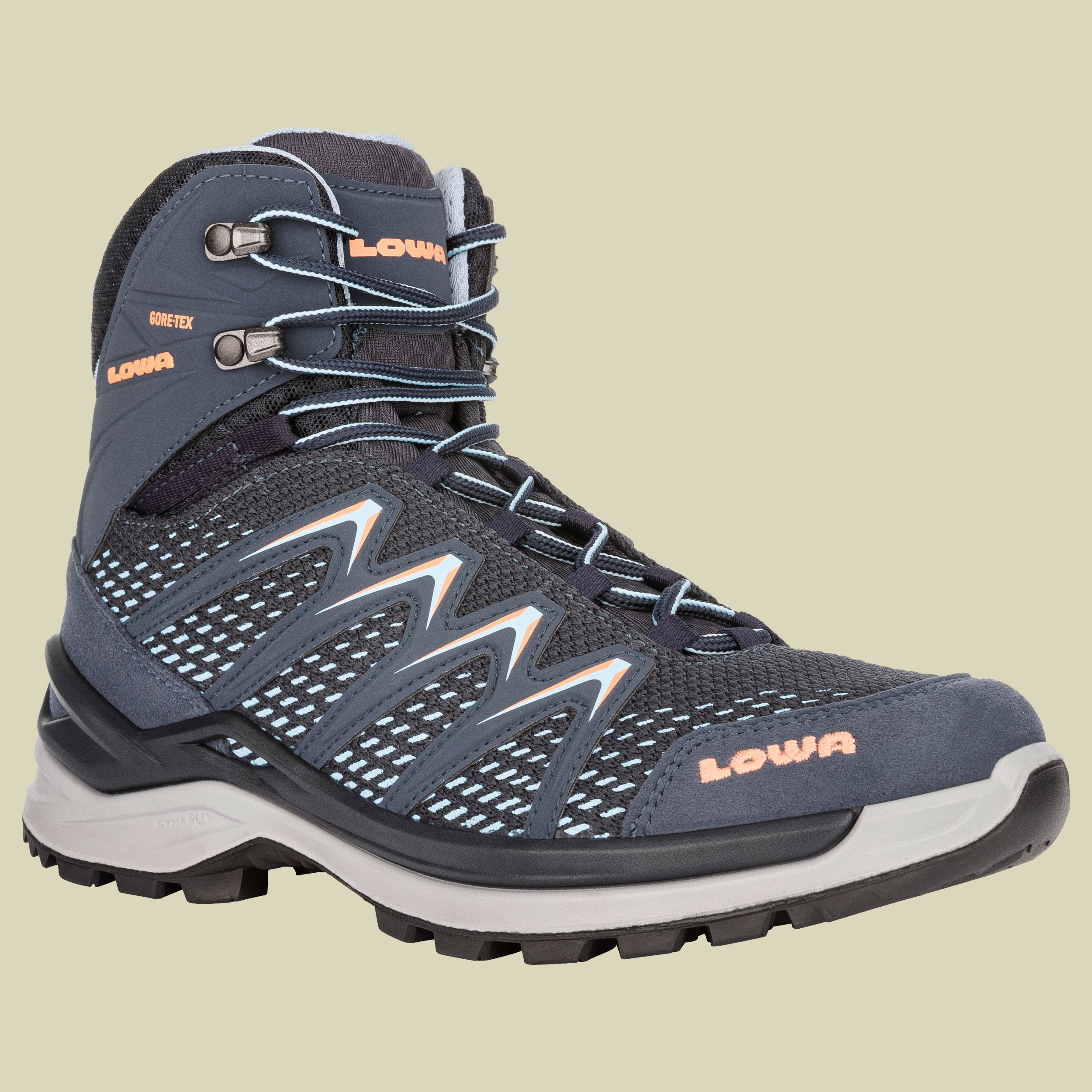 Innox Pro GTX Mid Women UK 8,5 blau - stahlblau/lachs