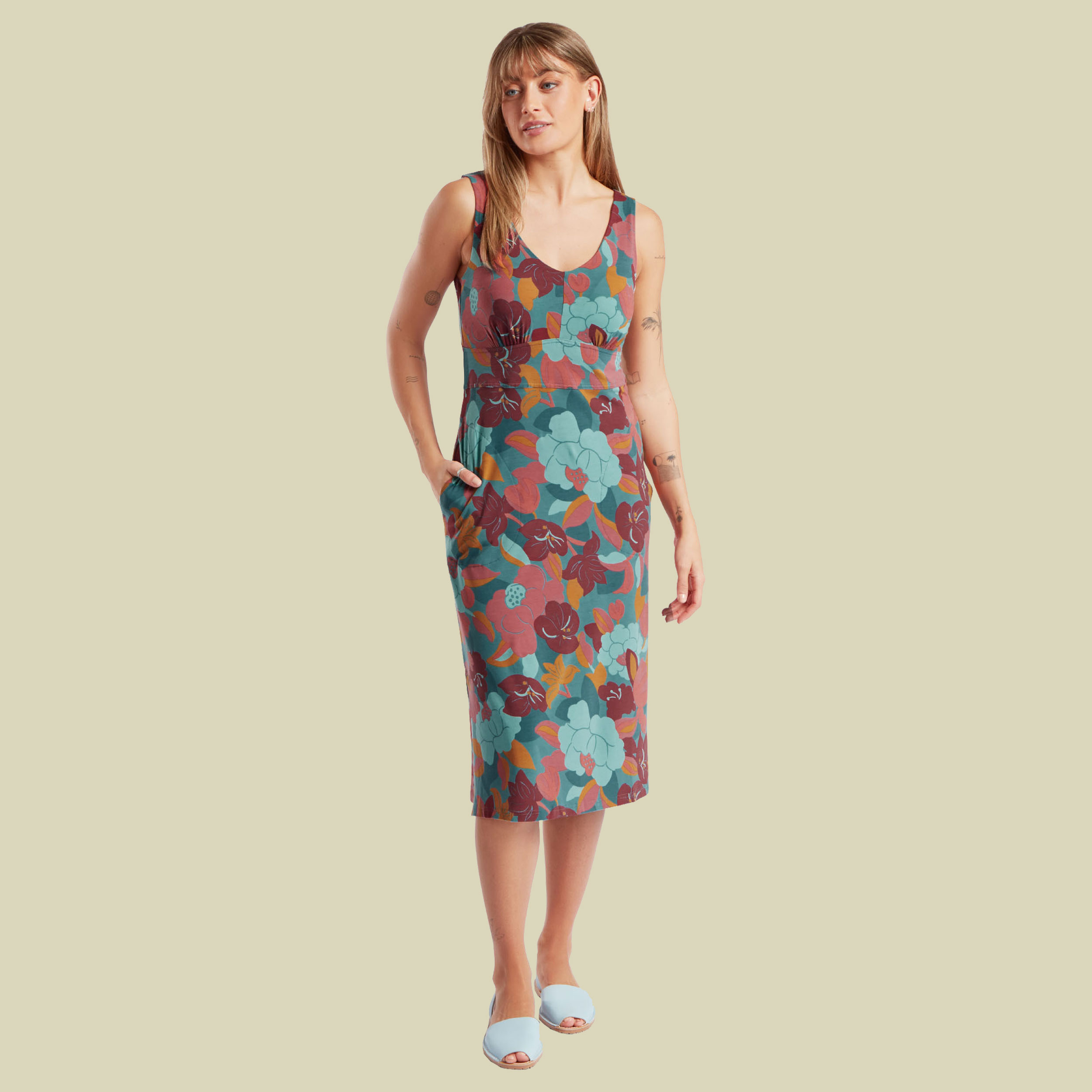 Neha Midi Dress Women mehrfarbig L - Farbe hydra oversize floral