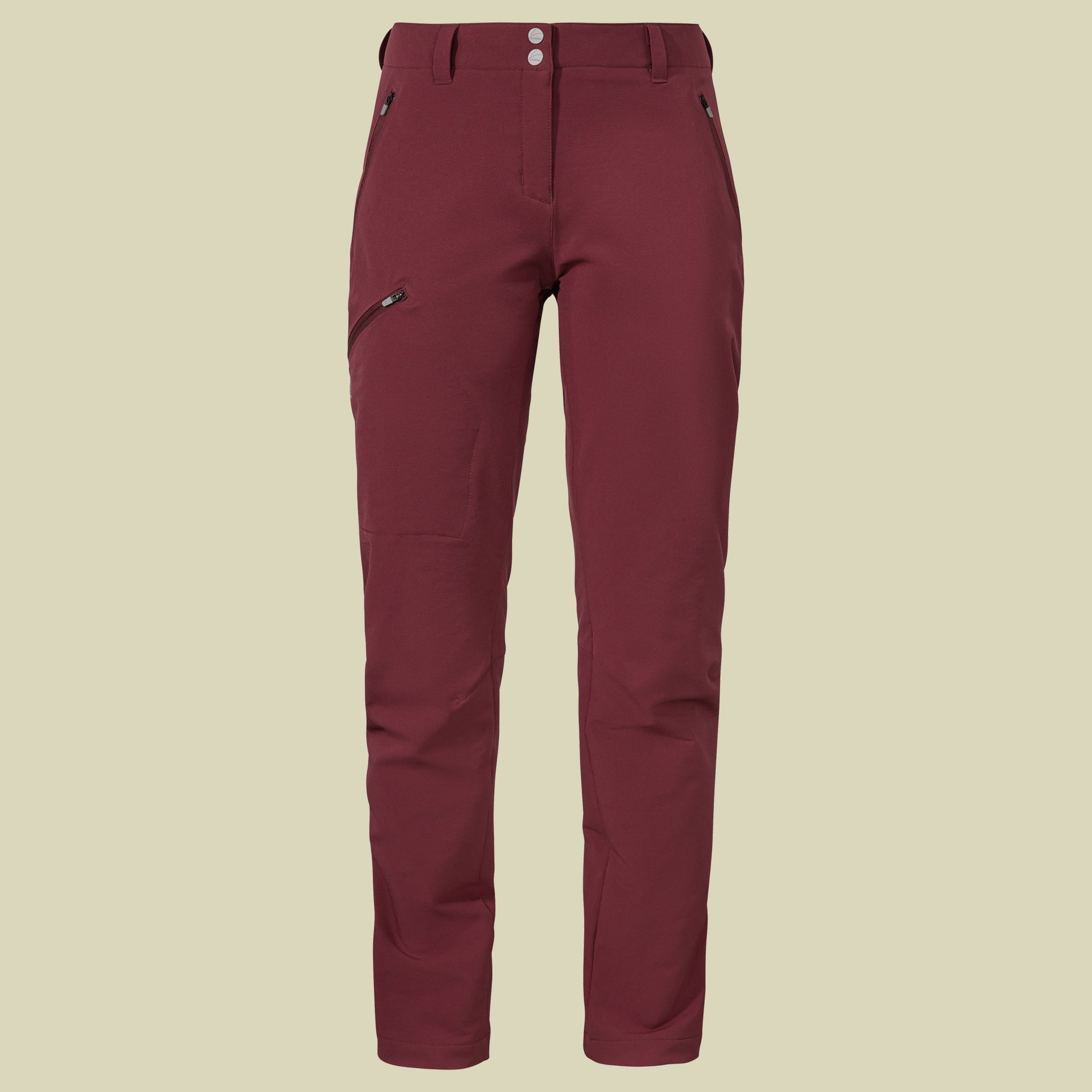 Pants Ascona Warm L Women Größe 40 Farbe dark burgundy