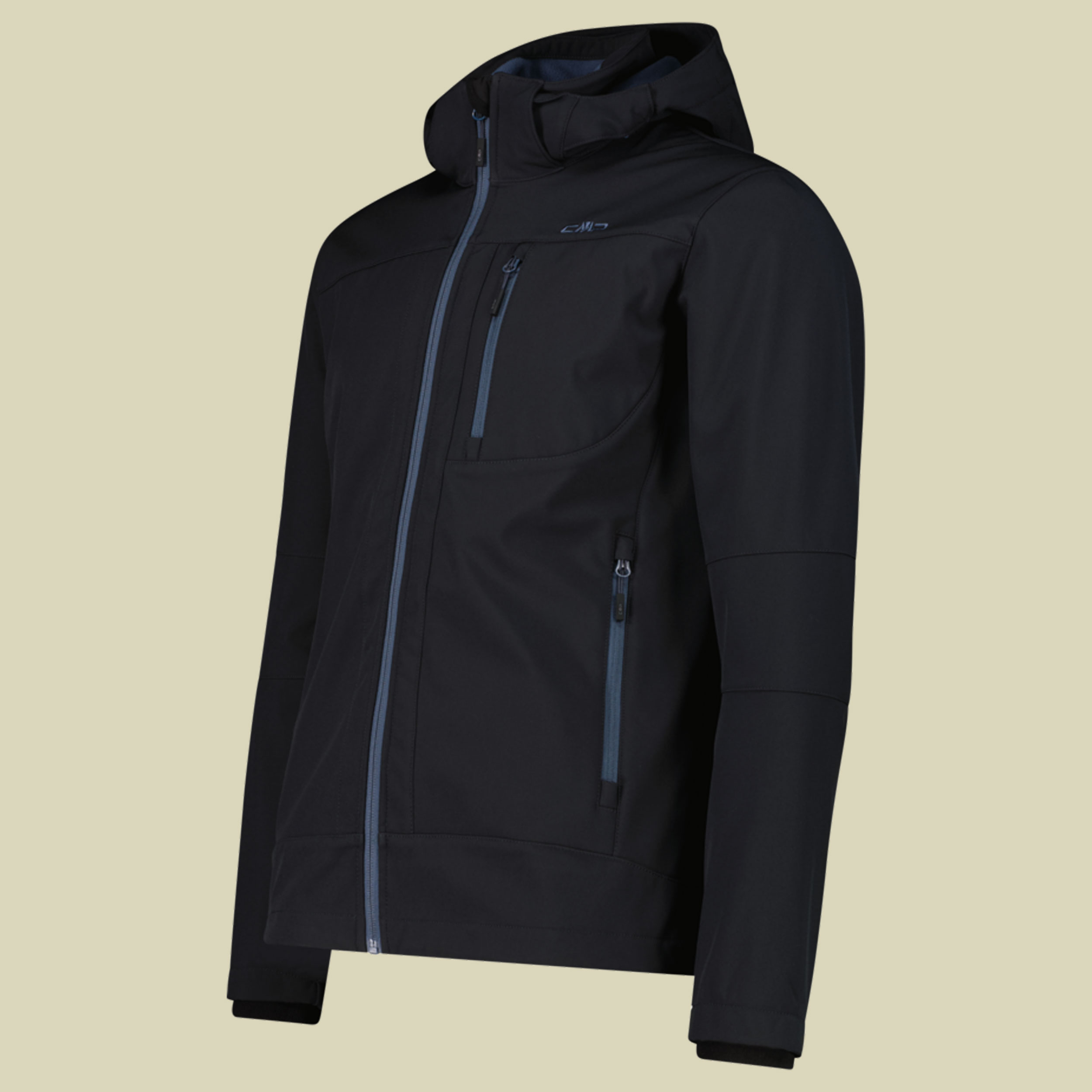 Man Softshell Jacket Zip Hood CMP 3A01787N-M grau 54 - anthracite avio 06UZ