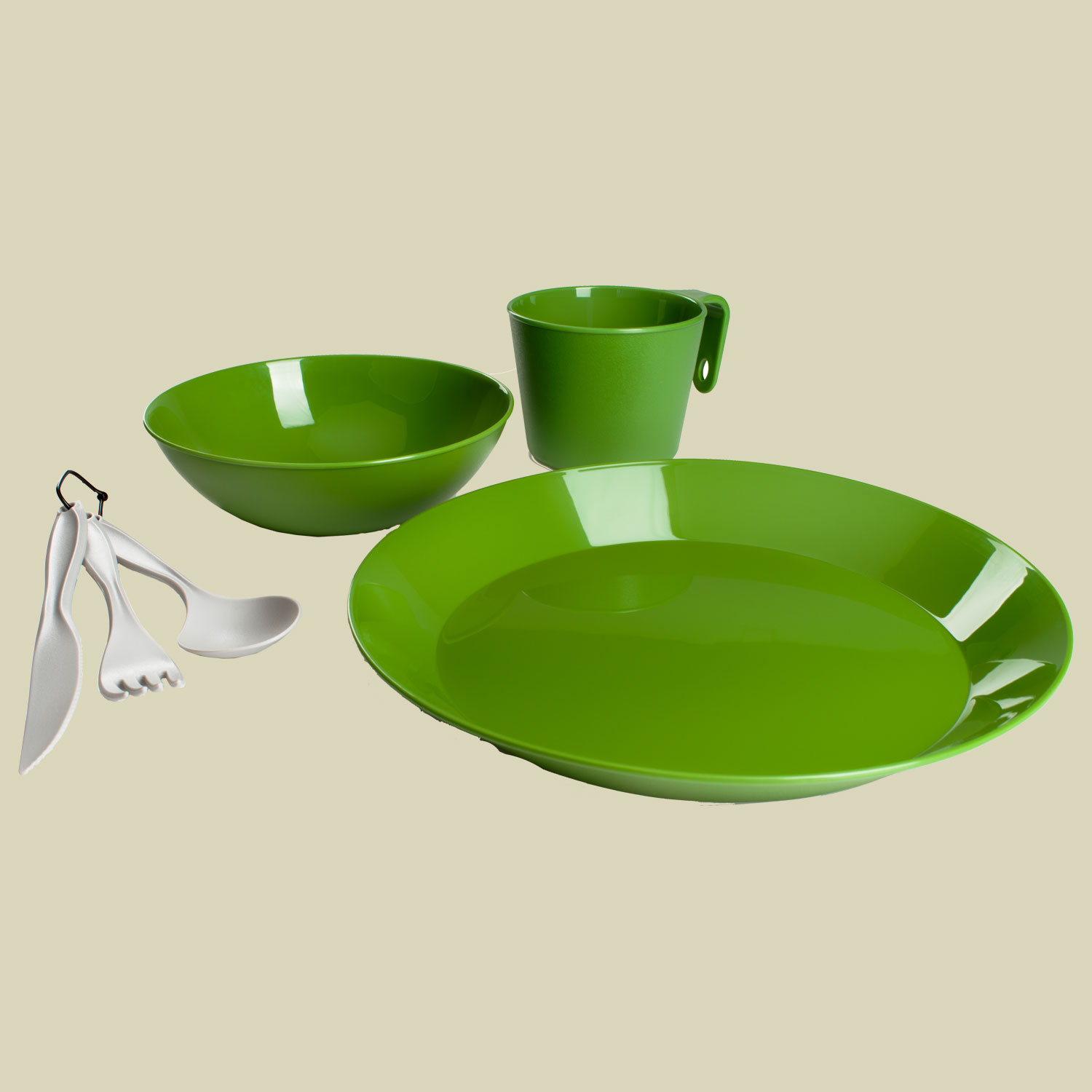 Cascadian 1 Person Table Set Farbe green