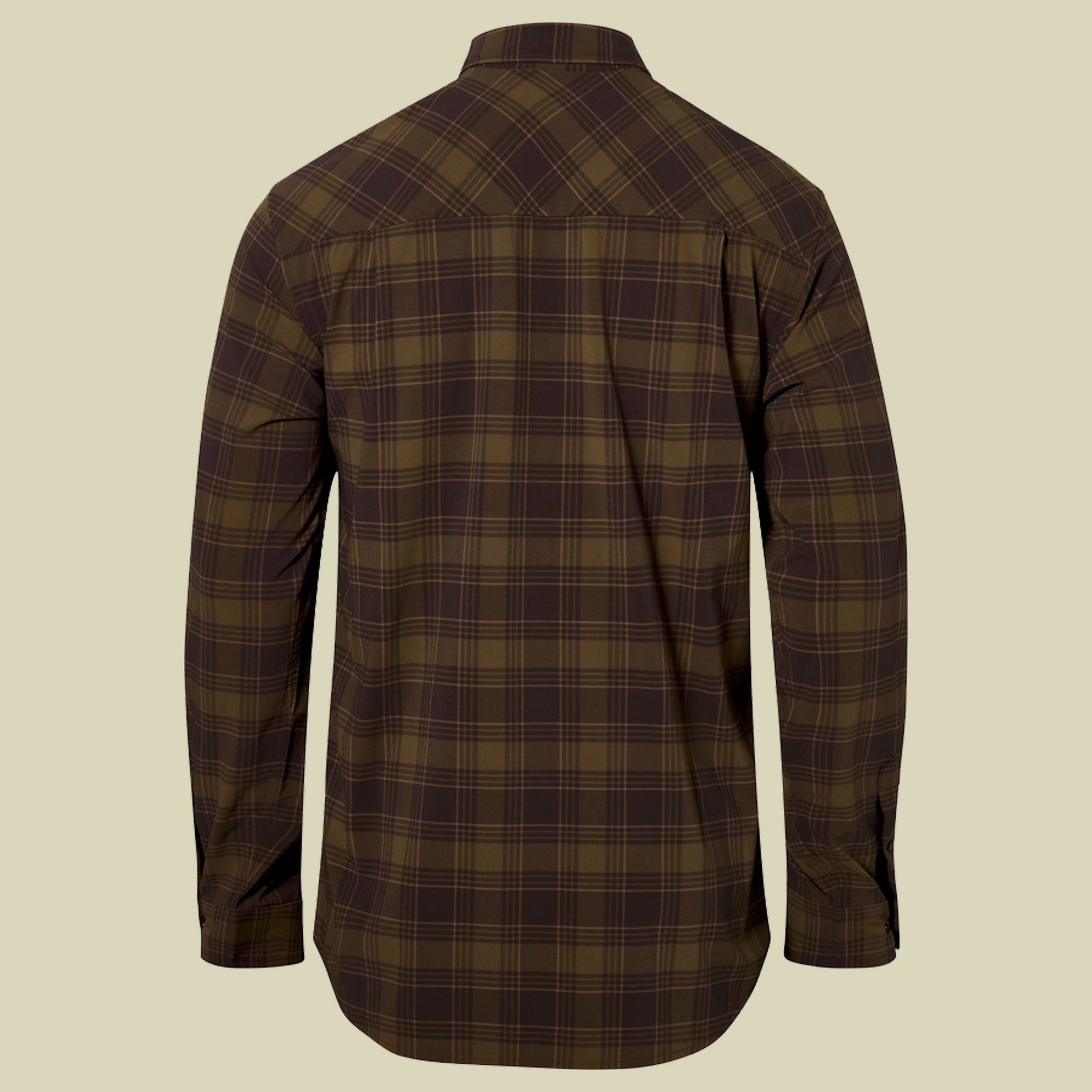 Abisko Trekking L/S Men XXL grün - d.olive/d.sandstone