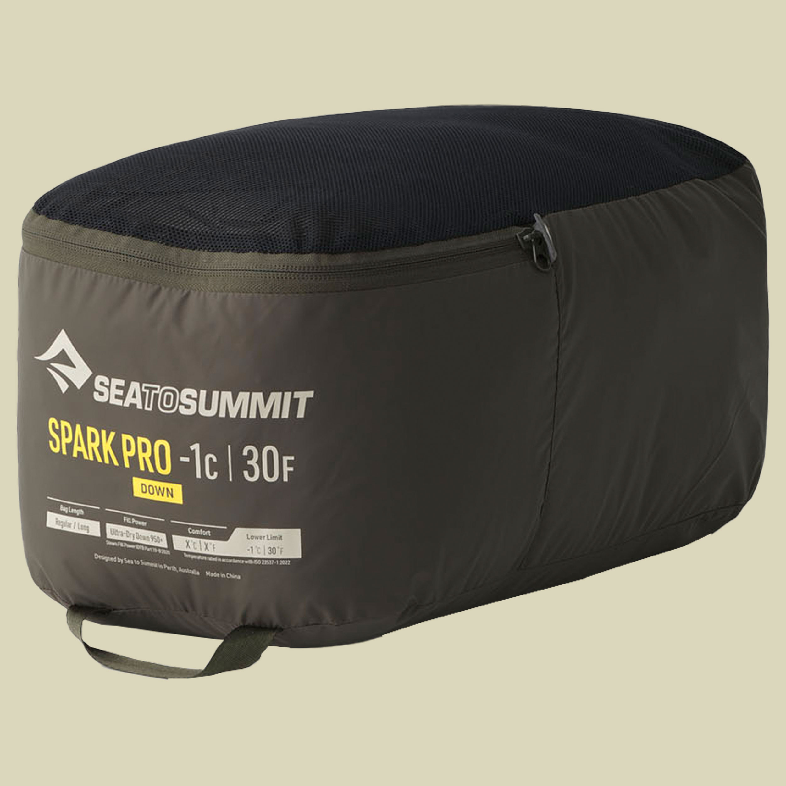 Spark -1C Down Sleeping Bag 198 cm schwarz - long beluga black
