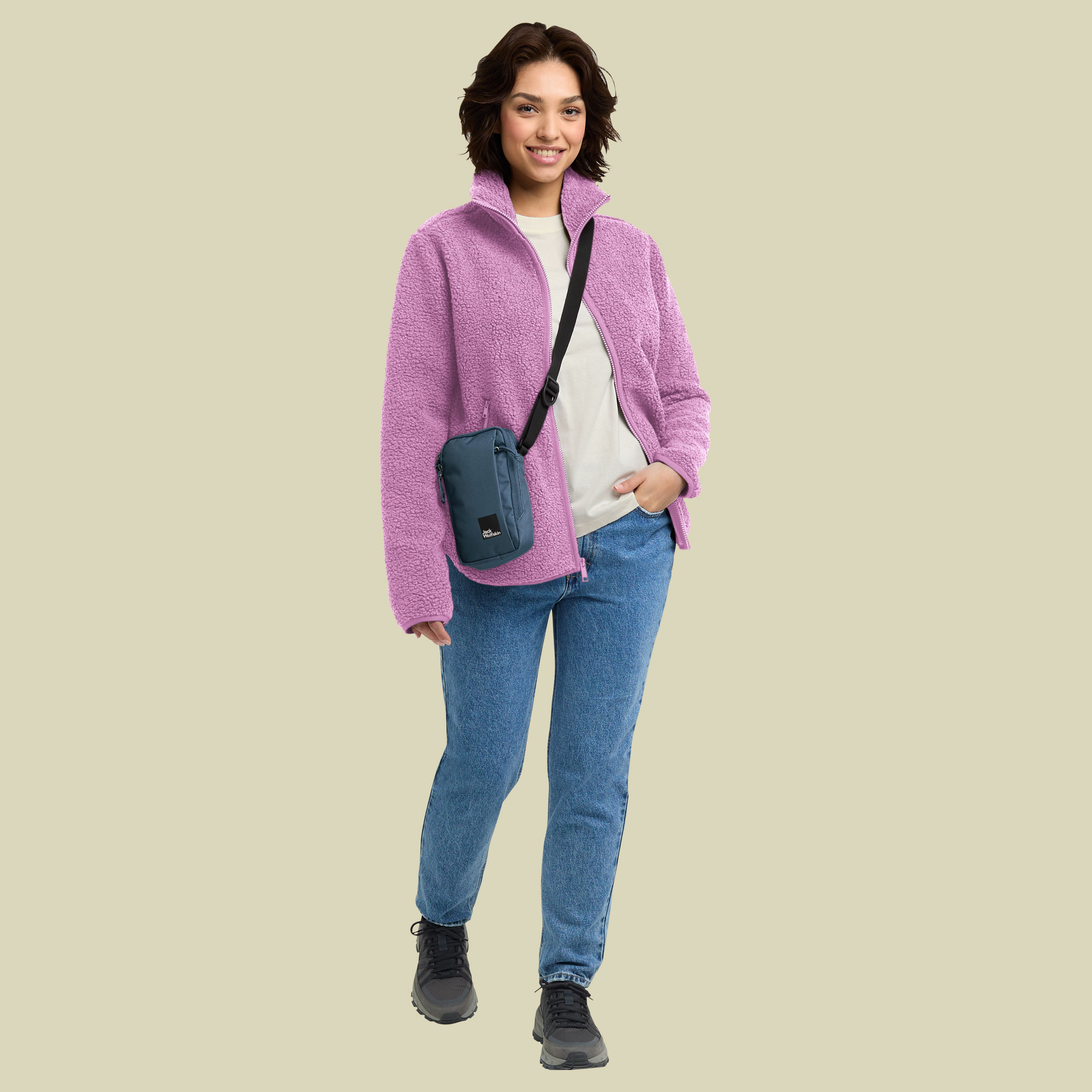 High Curl Jacket Women lila XXL - vivid orchid
