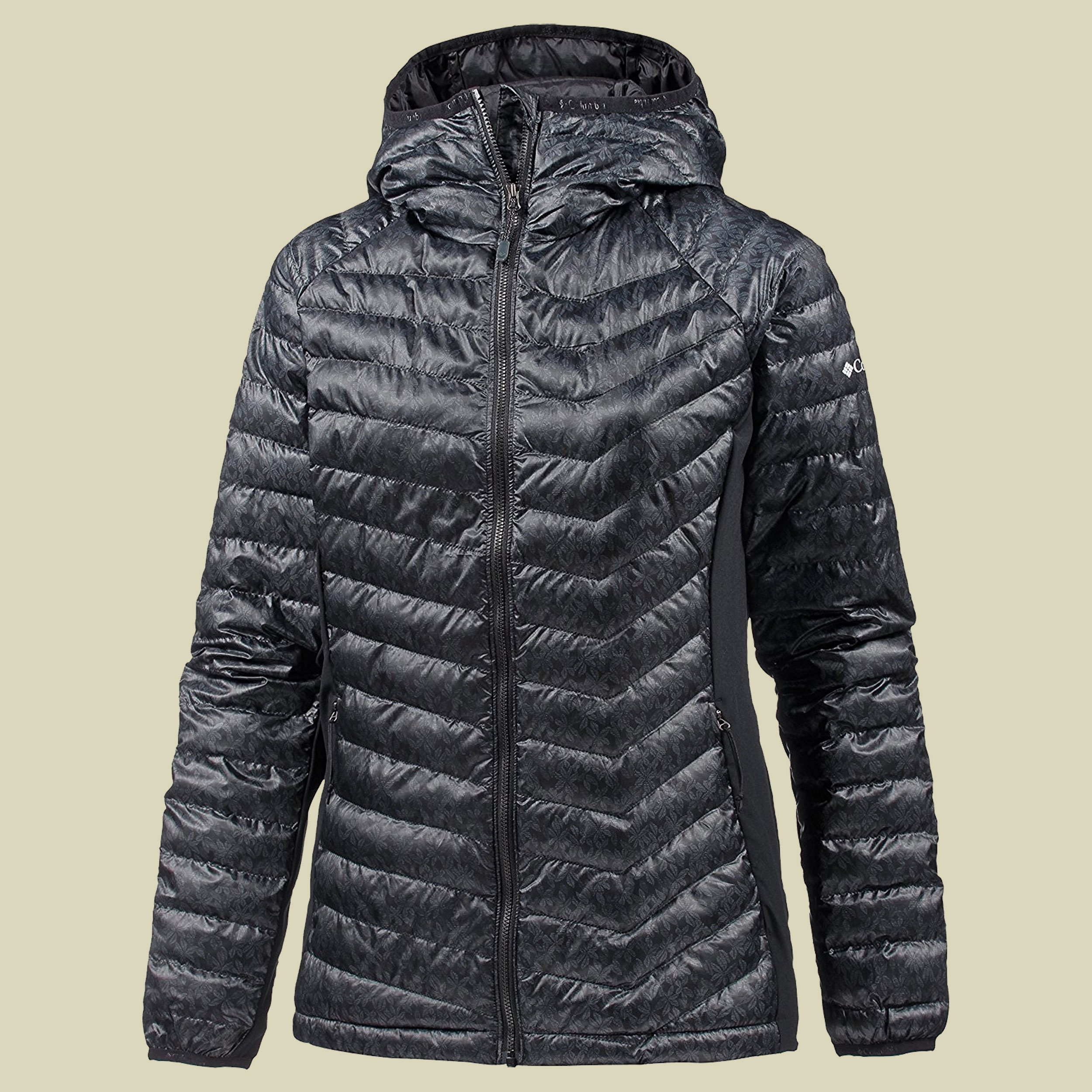 Powder Lite Hybrid Hooded Jacket Women Größe L Farbe black print