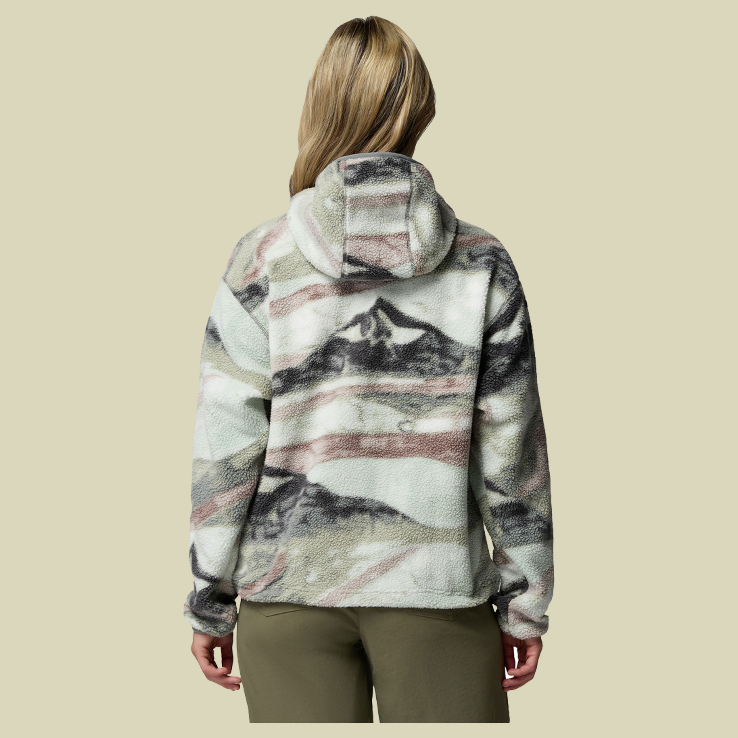Helvetia II Printed Hoodie Women XL grün - sedona sage, summits