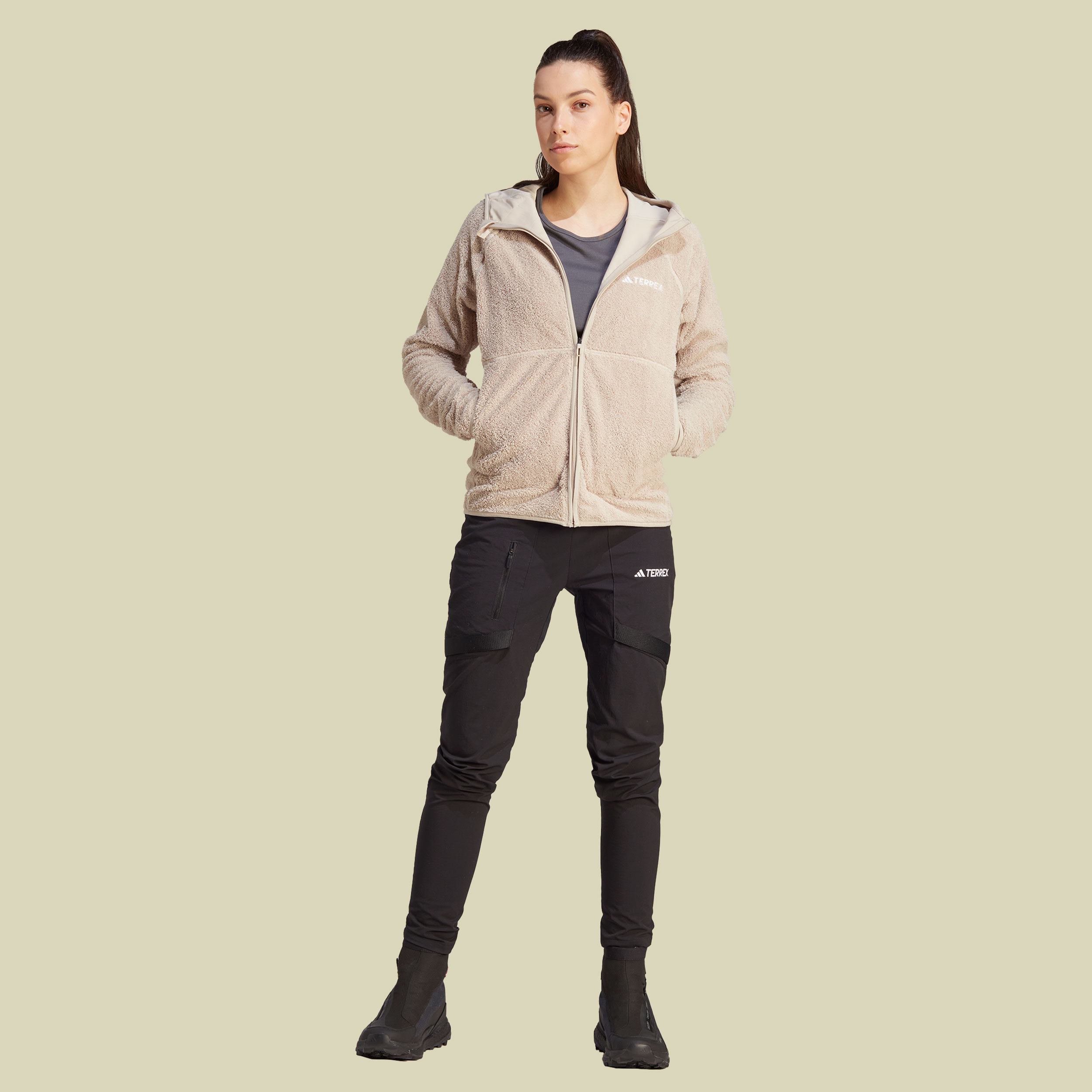 Terrex Techrock Reversible HP Fleece Jacket Women Größe L  Farbe wonder beige