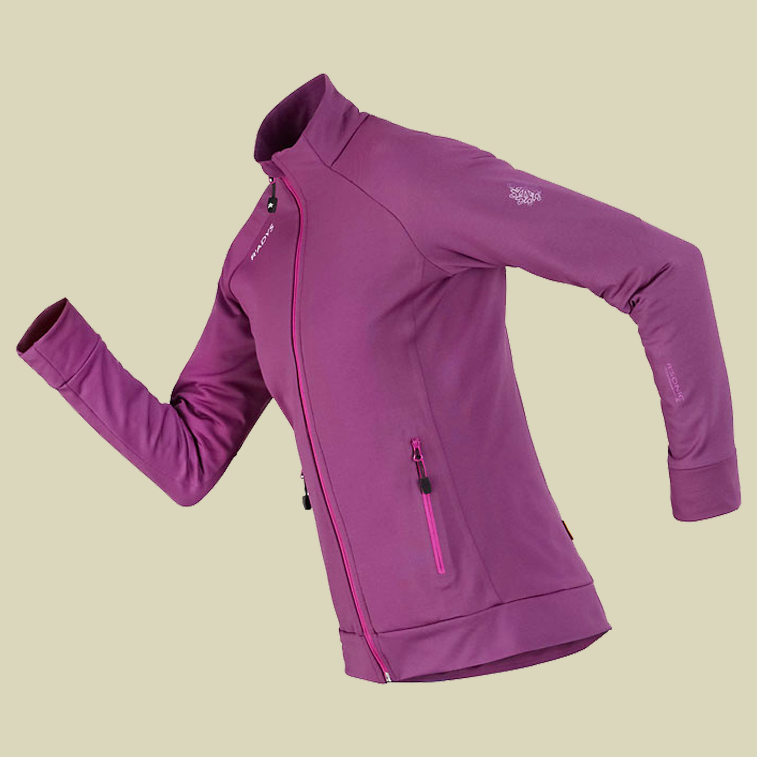 R 8W L Stretchfleece Jacke - Modell 2012 Größe M Farbe grape