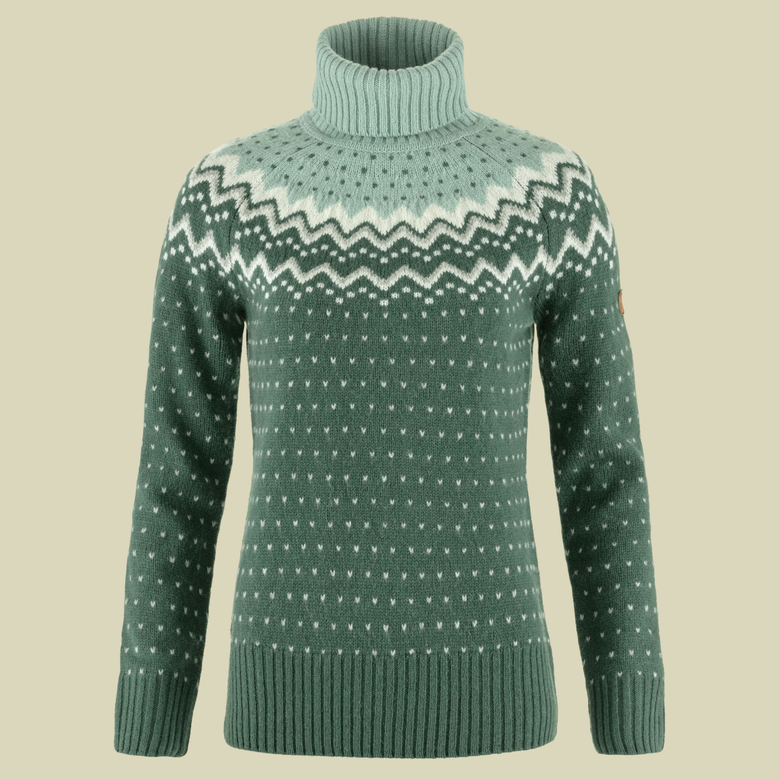 Övik Knit Roller Neck Women Größe XS Farbe deep patina-misty green