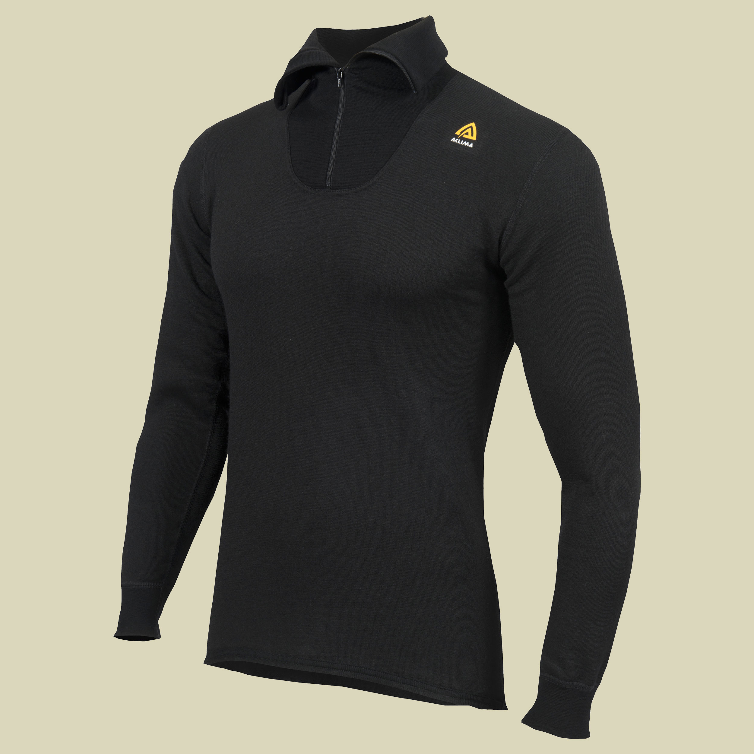 Hotwool Polo with Zip Unisex Größe XL Farbe jet black