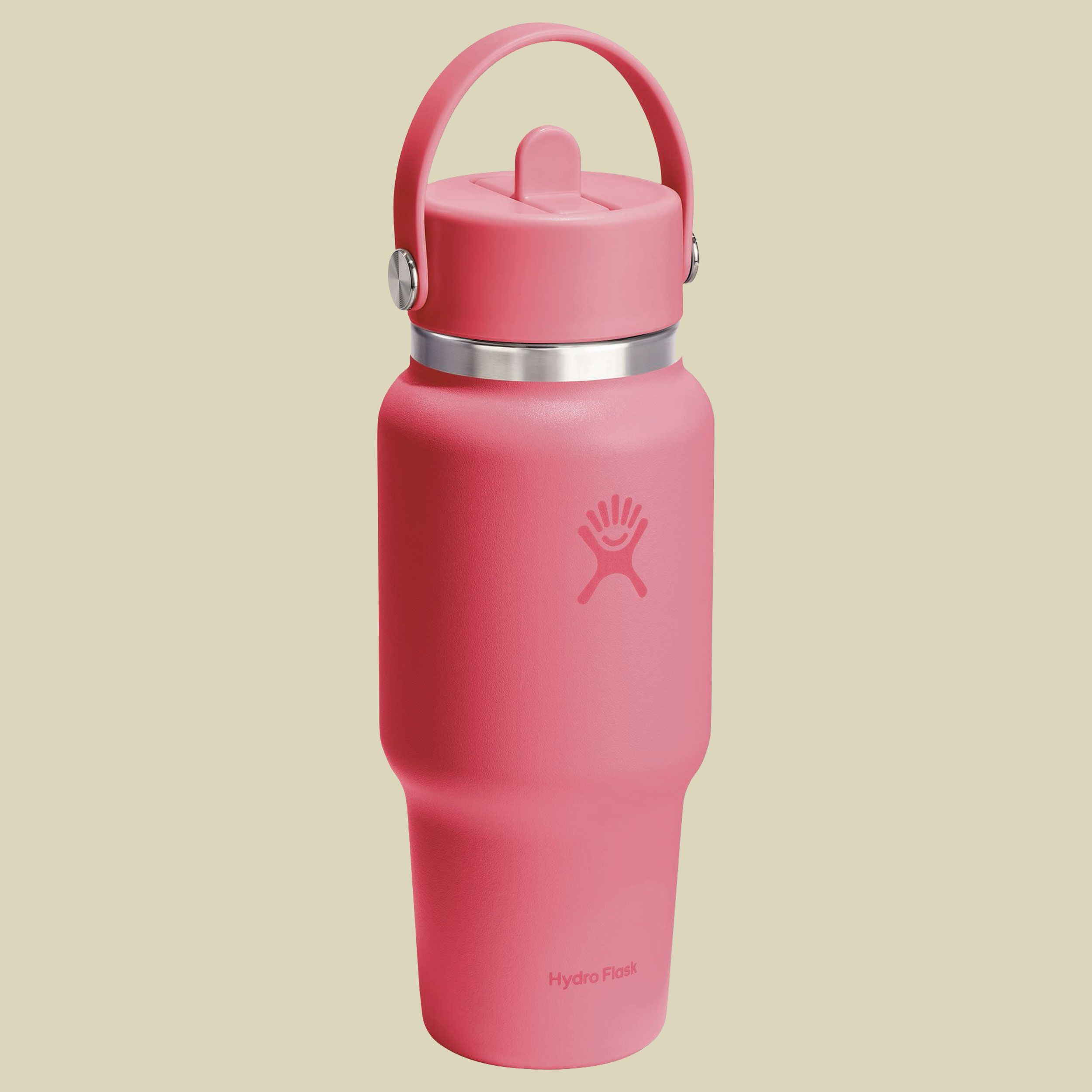 Wide Mouth Flex Straw Travel Bottle 24 oz pink - passion pink