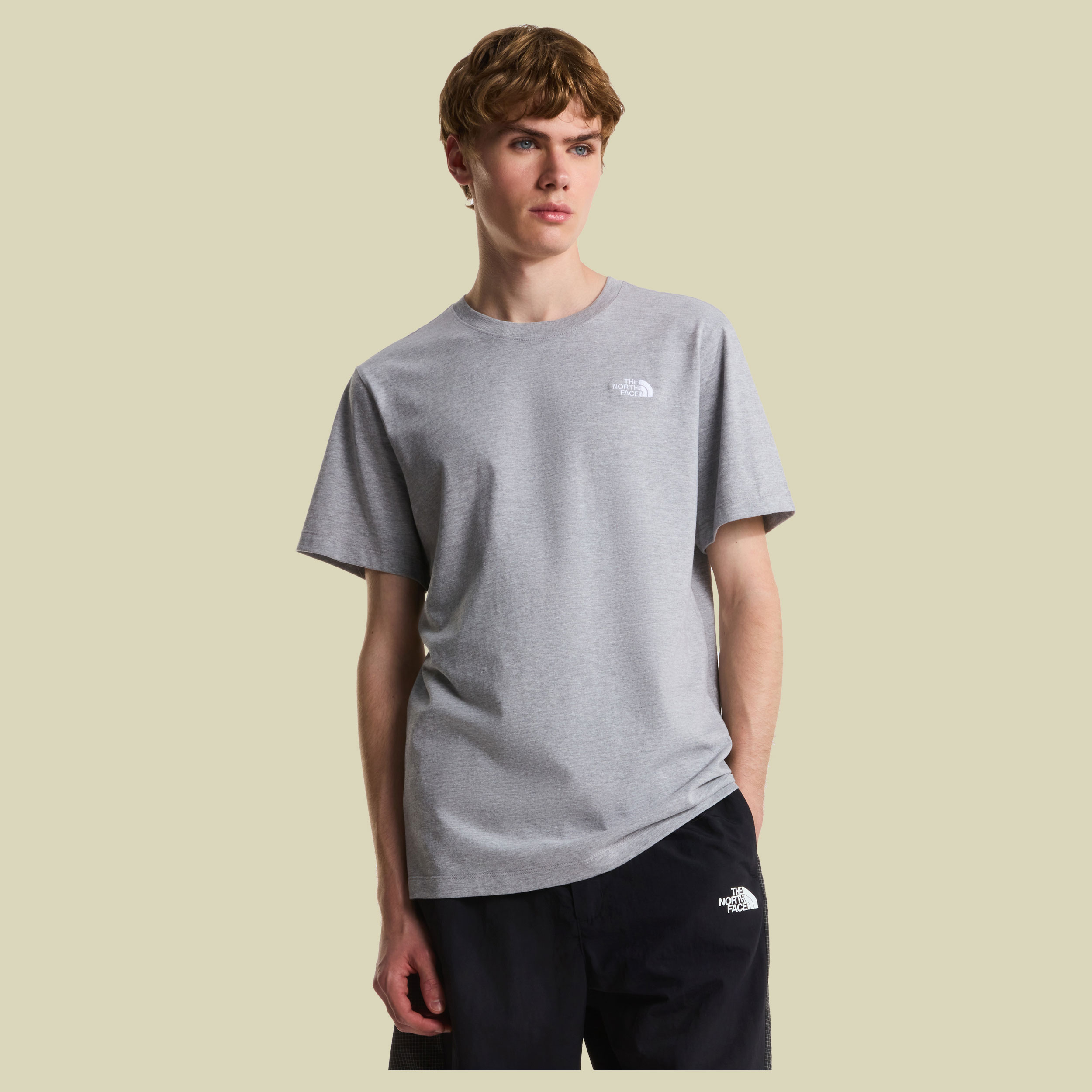 Evolution Simple Dome Regular Short SL Man XXL grau meliert - Farbe TNF pale grey heather