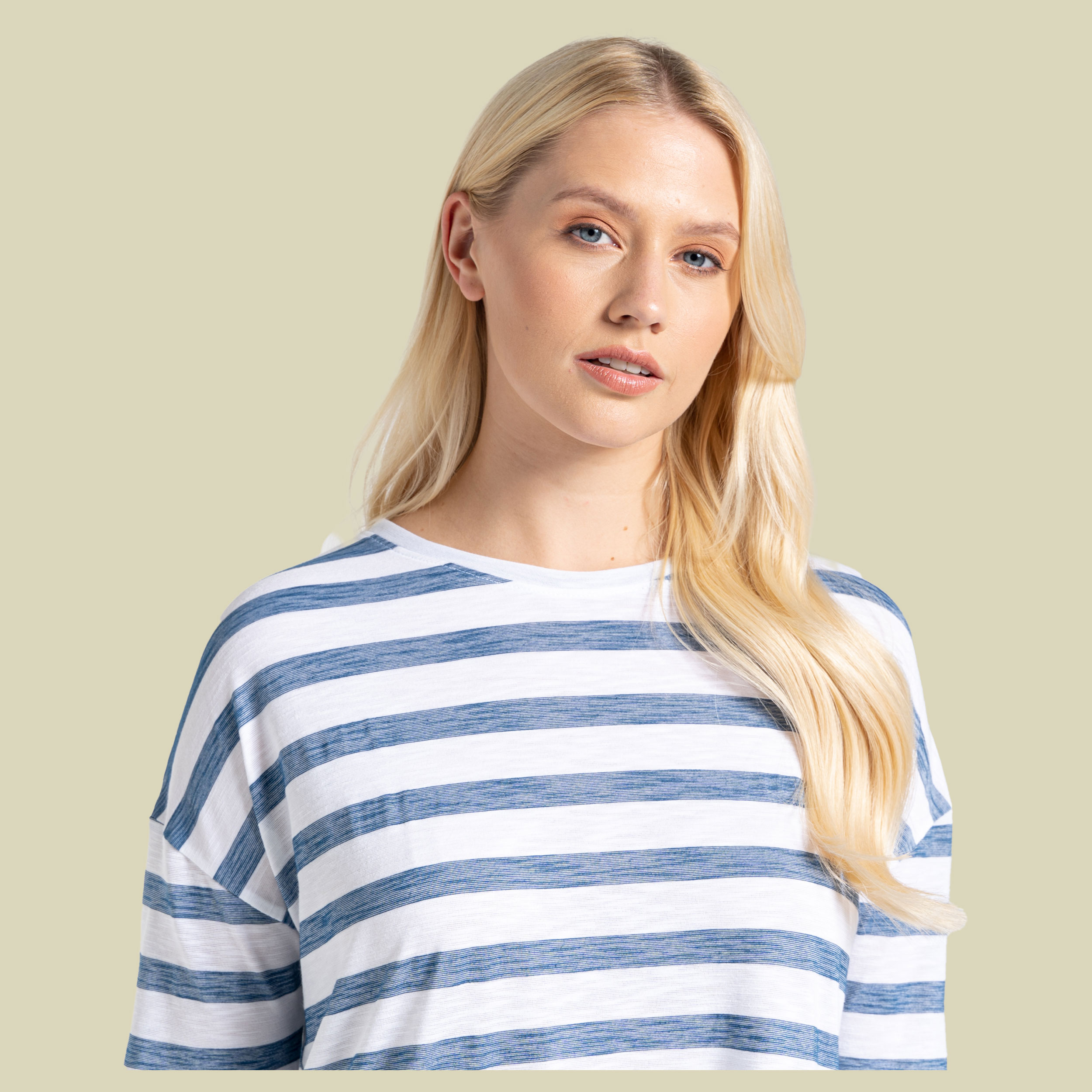 NosiLife Cora LS Top Women Größe 40 (14) Farbe yale blue stripe