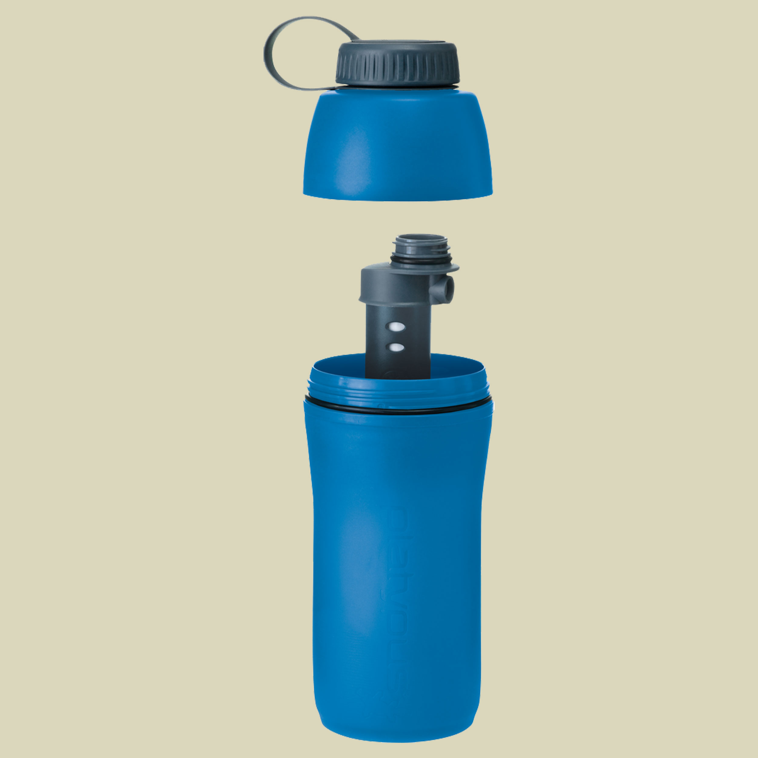 Meta Bottle + Microfilter Farbe: bluebird