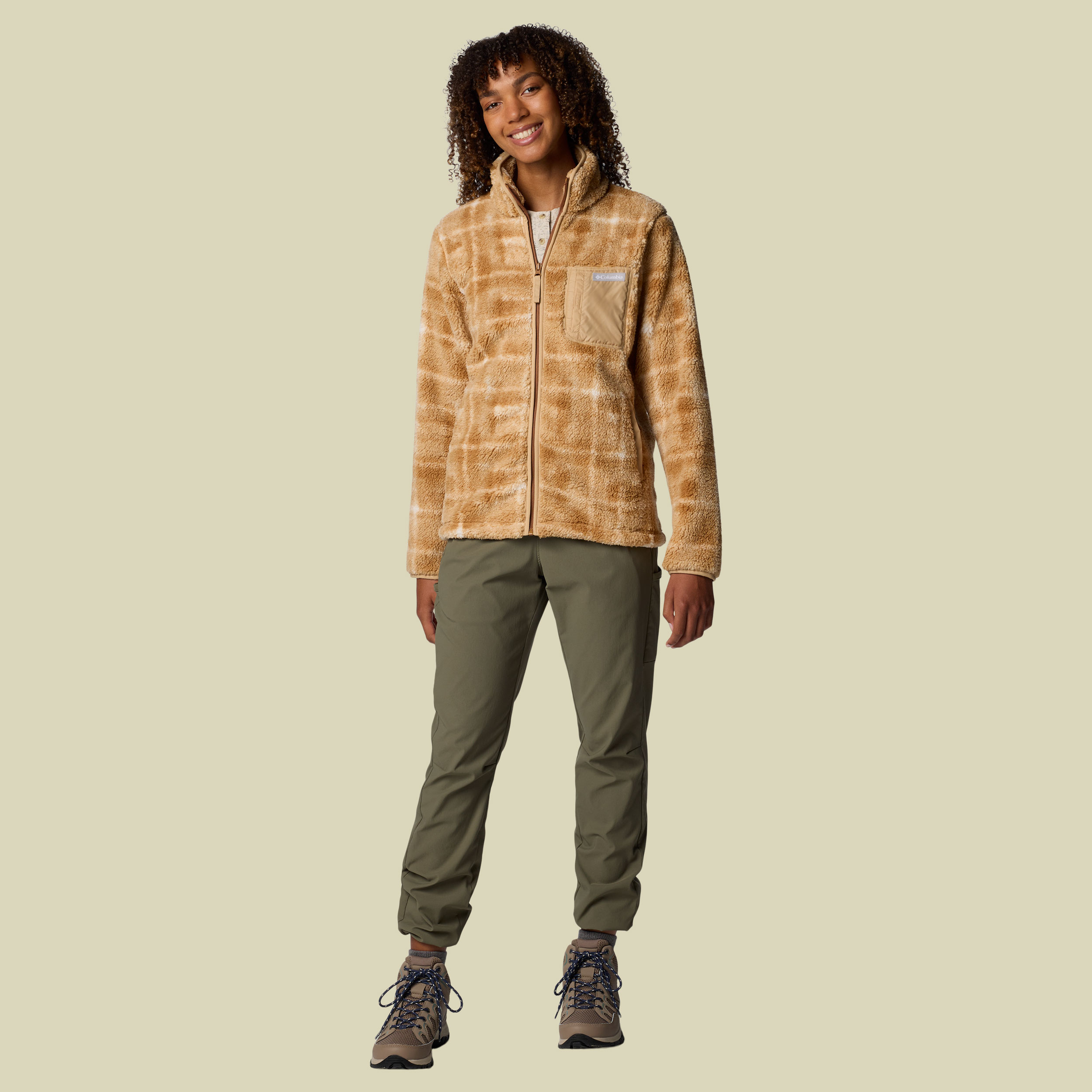West Bend Print Full Zip II Women S grün - tea light, cozy quilt