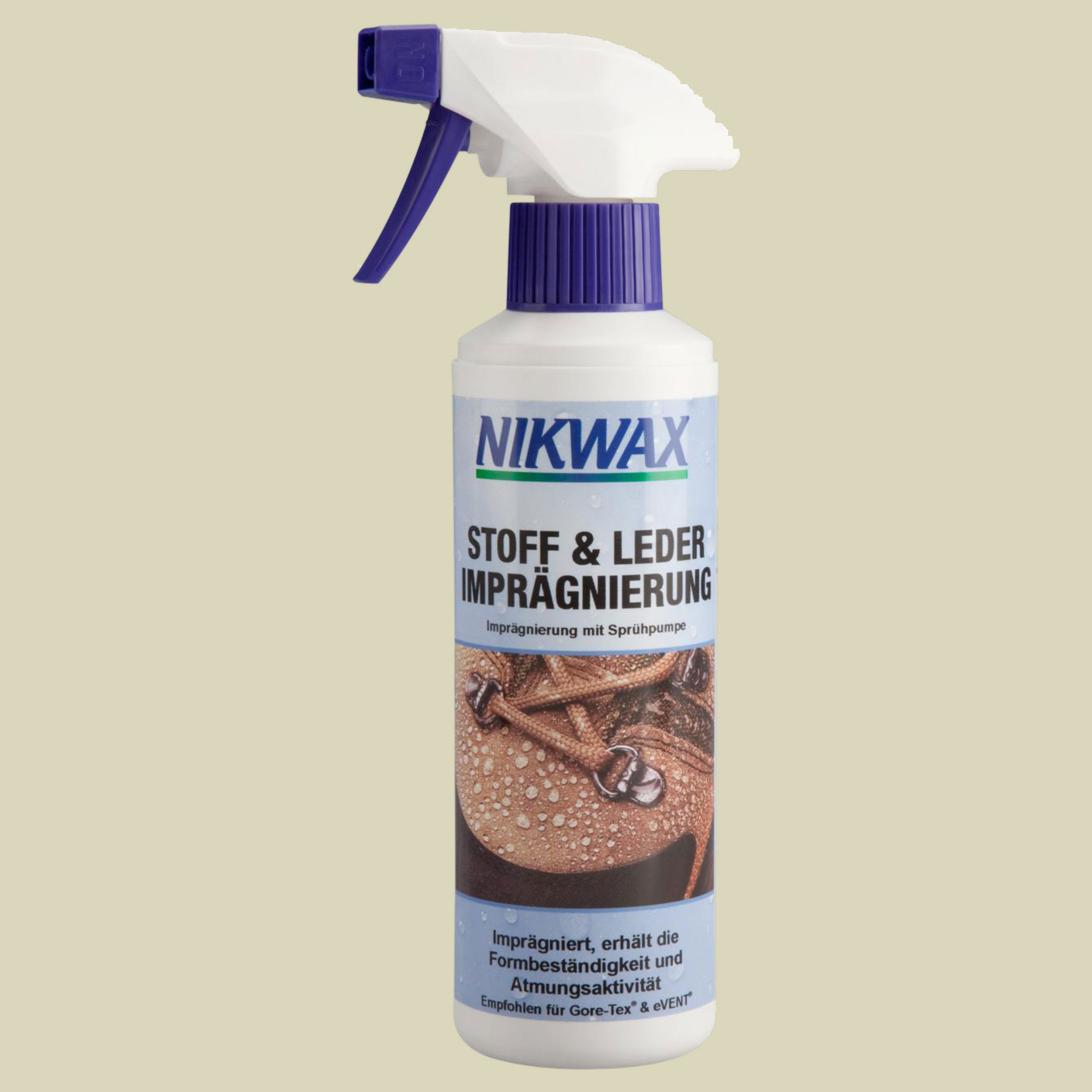 Nikwax - Stoff und Leder Imprägnierung 300 ml Inhalt 300ml-Imprägnierspray  für Schuhe aus Gewebe-Leder-Kombination- naturzeit