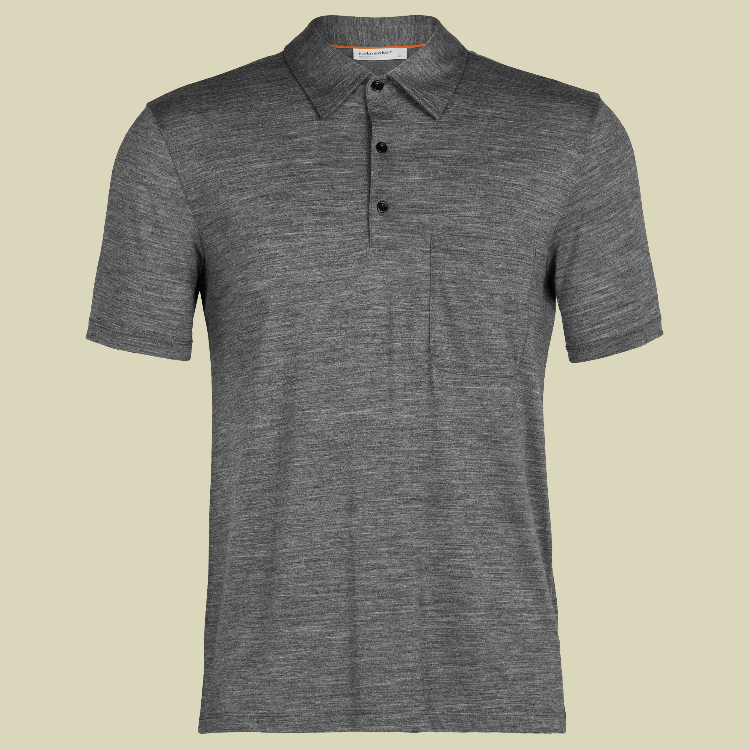 Drayden SS Polo Men L grau - gritstone HTHR