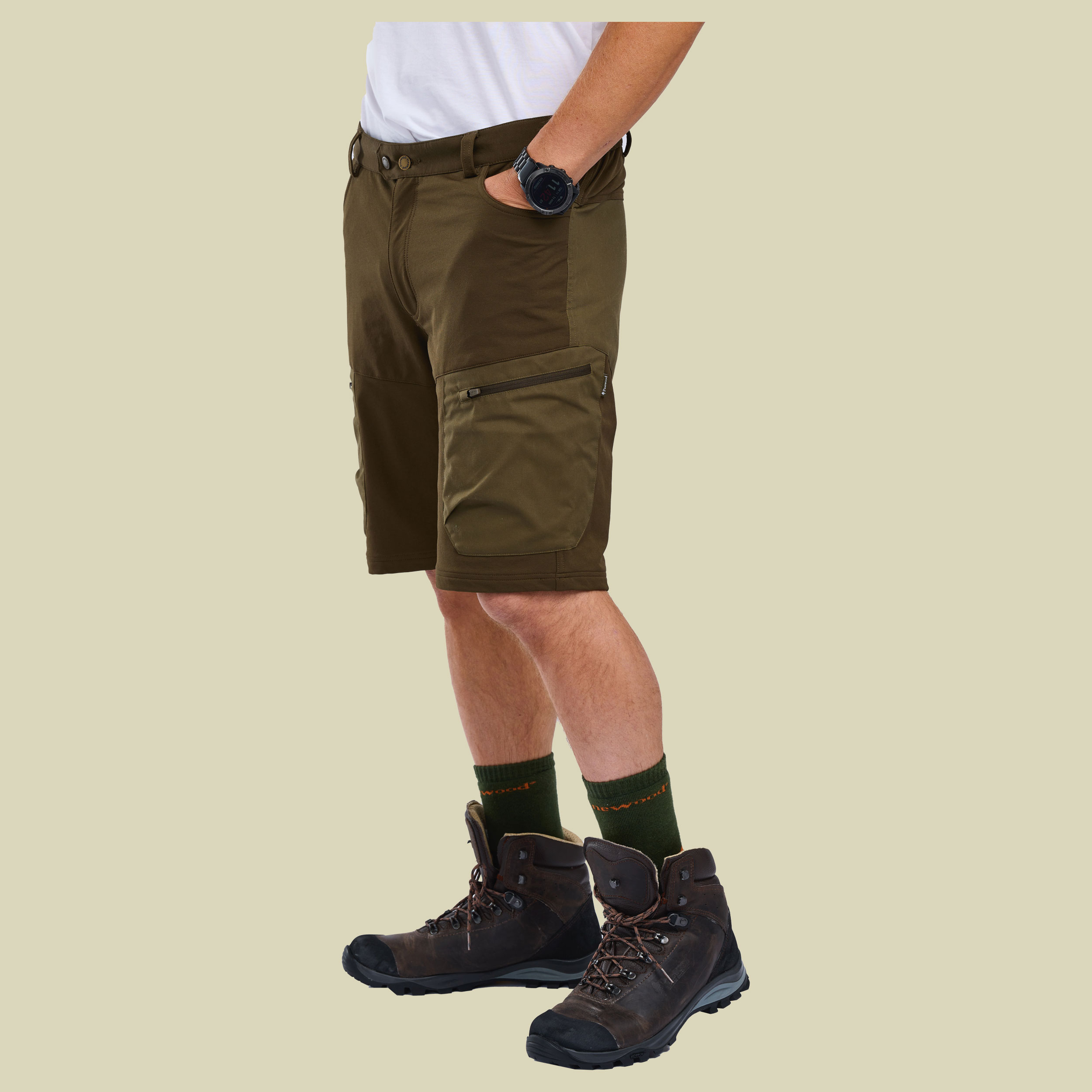 Finnveden Hybrid SHORTS C56 grün - D.Olive/H.Olive
