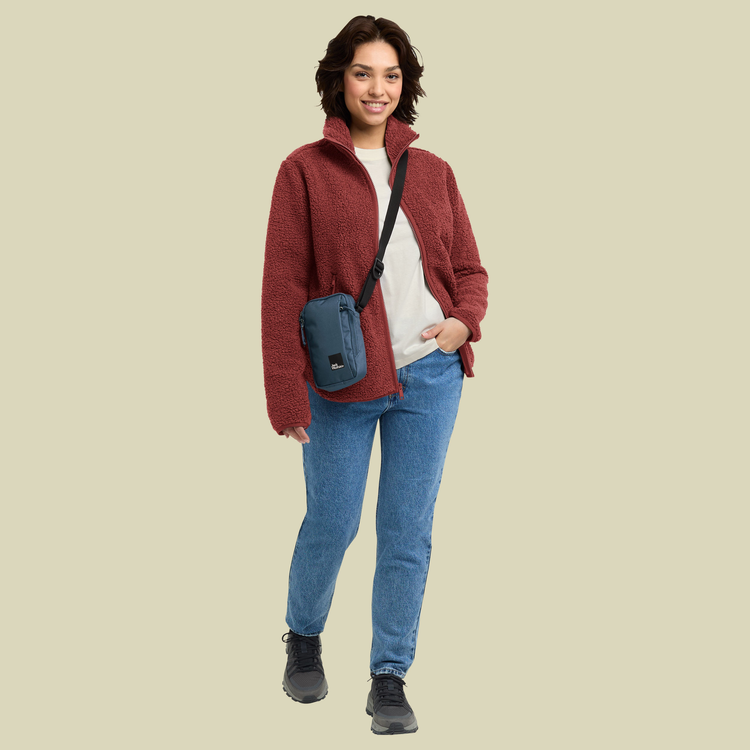 High Curl Jacket Women rot XXL - merlot