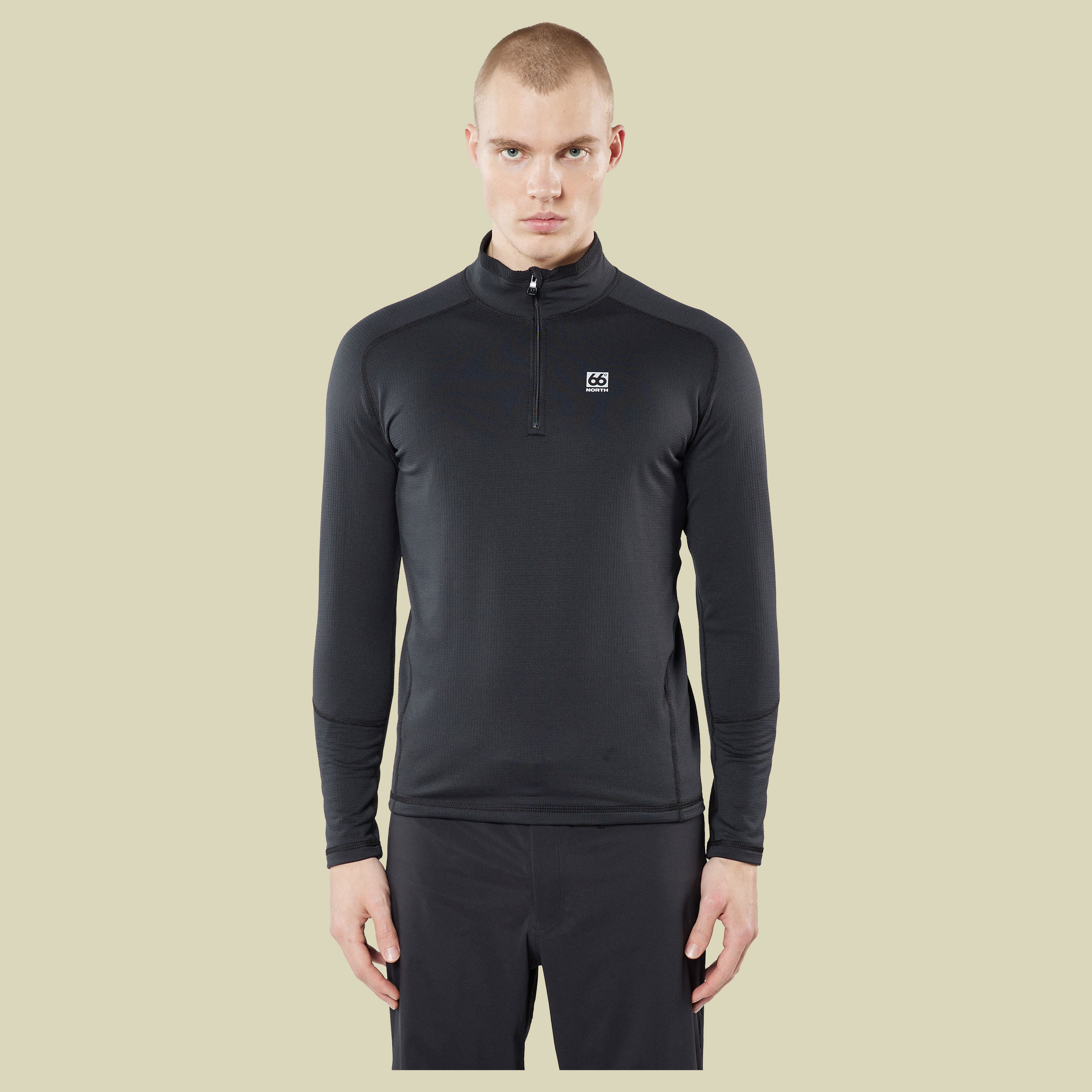 Grettir Zip Neck Men XL schwarz - black