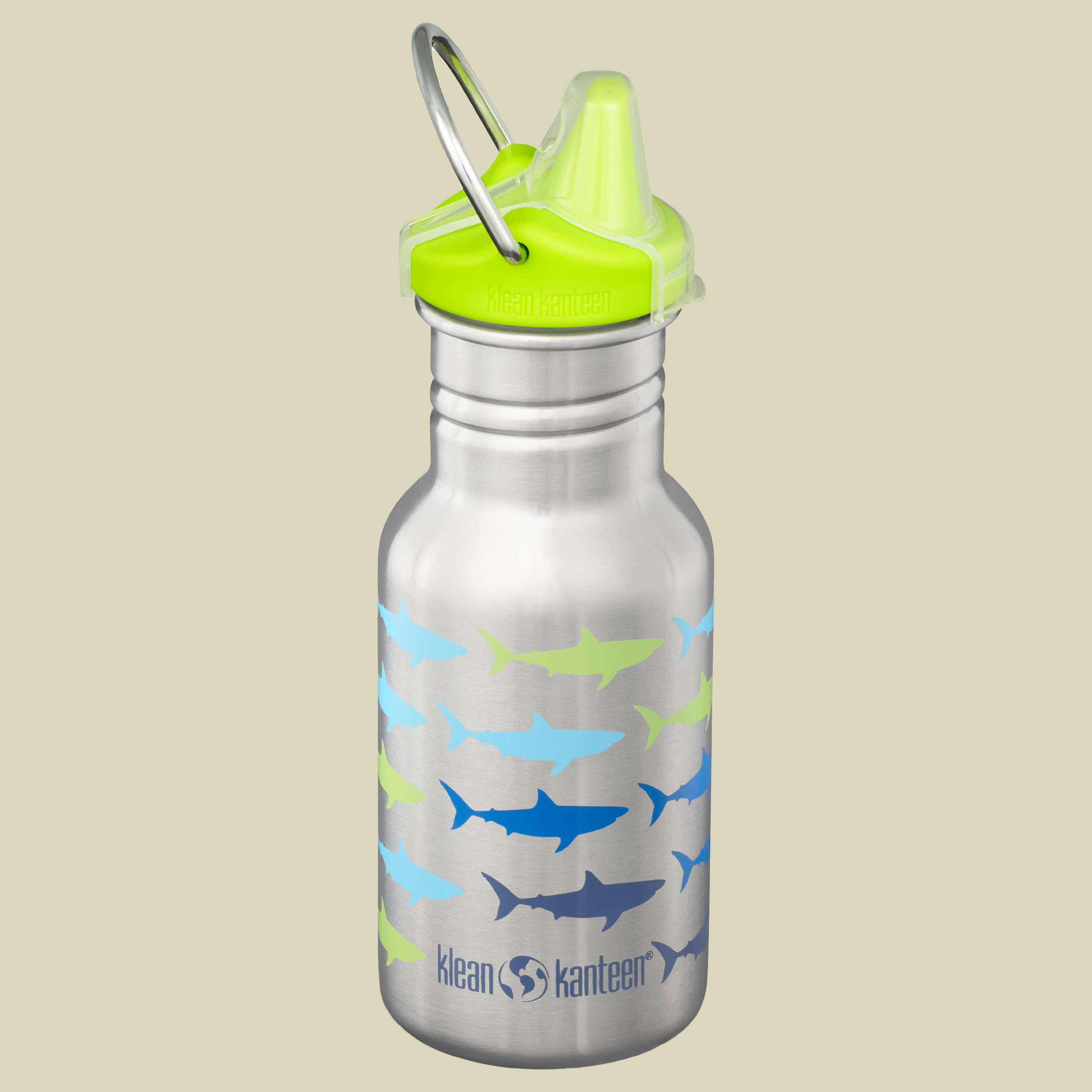Kid Kanteen Classic Narrow mit Sippy Cap Volumen 355 Farbe shark fade