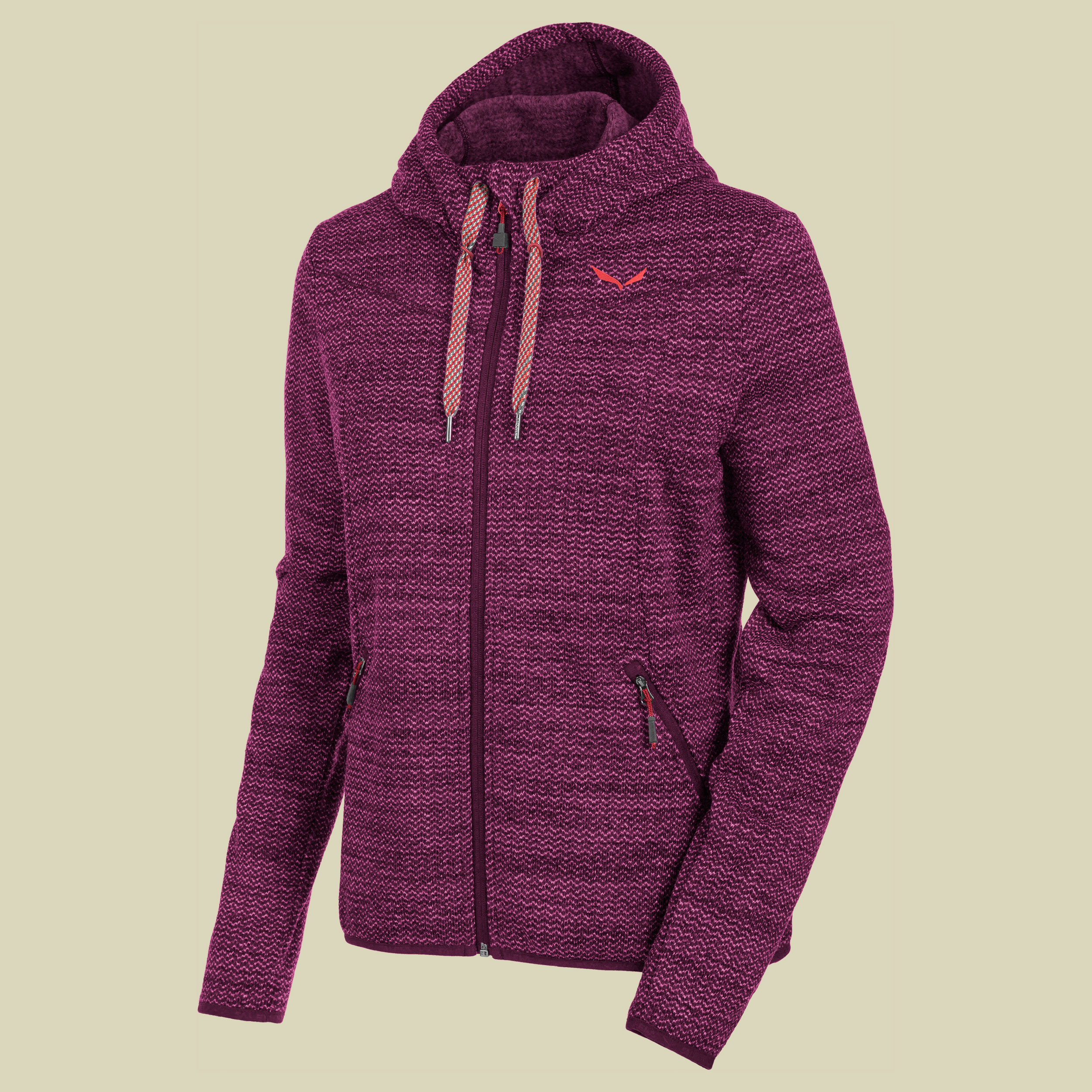 Fanes PL W Full-Zip Hoody Women Größe 36 Farbe red onion melange