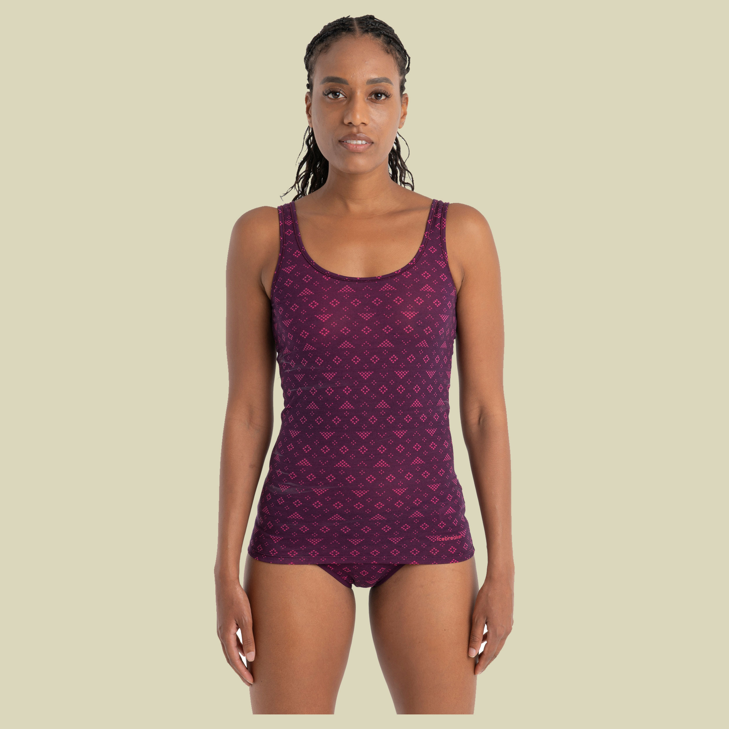 Merino 150 Siren Tank First Snow Women Größe S Farbe nightshade/tempo/aop