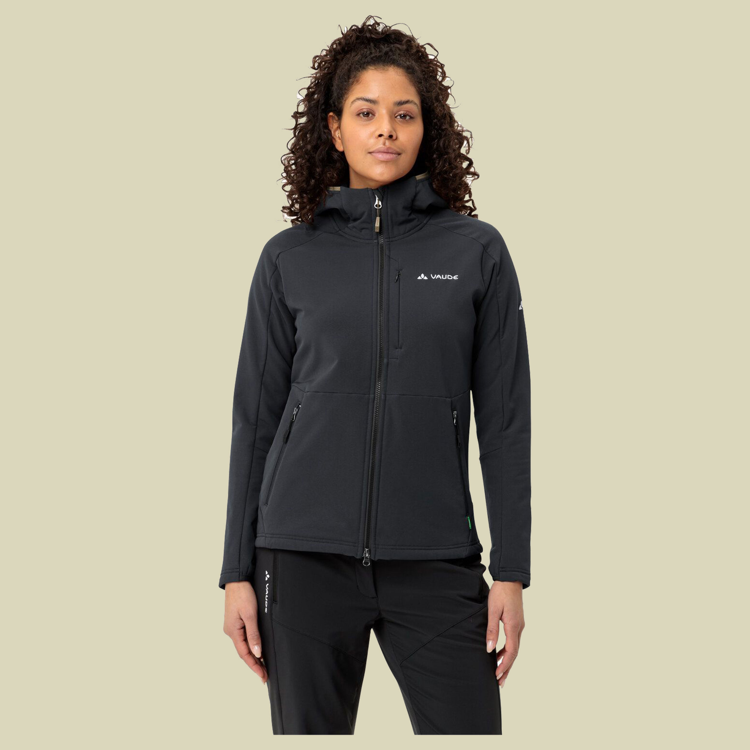 Elope Stormfleece Hoody Women 44 schwarz - phantom black