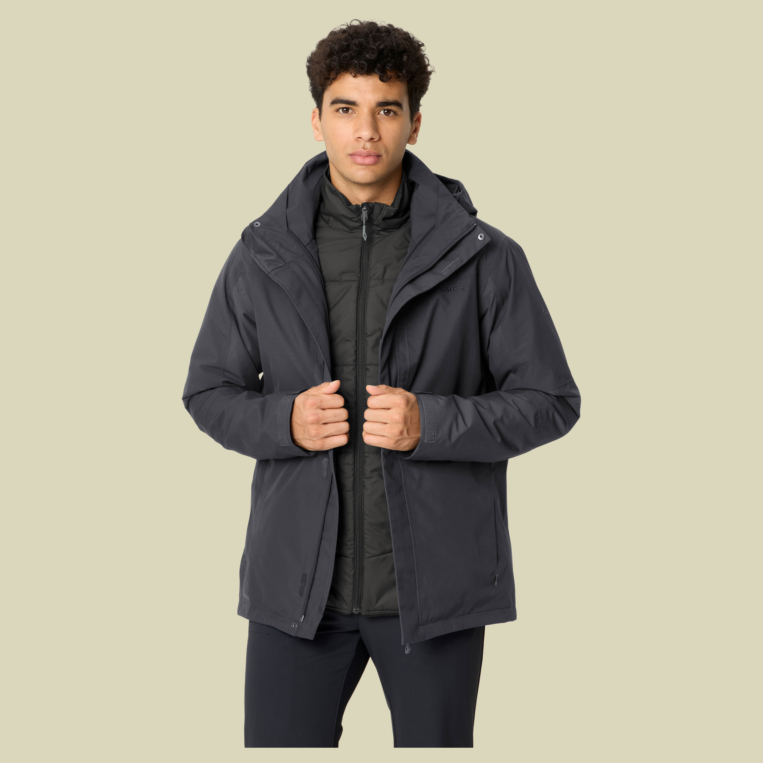 Caserina 3in1 Jacket III Men XXL schwarz - phantom black