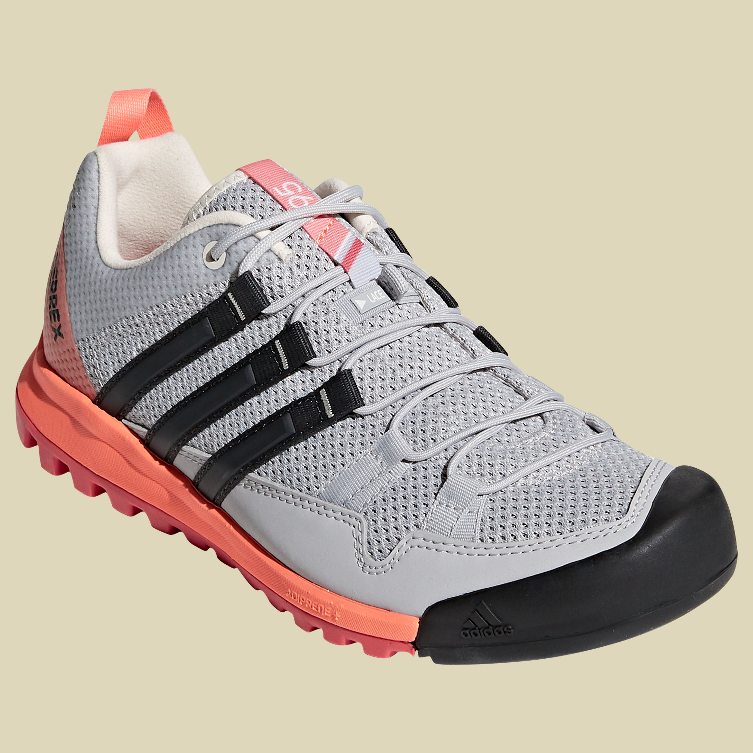 Terrex Solo Women Größe UK 7,5 Farbe grey two/carbon/chalk coral