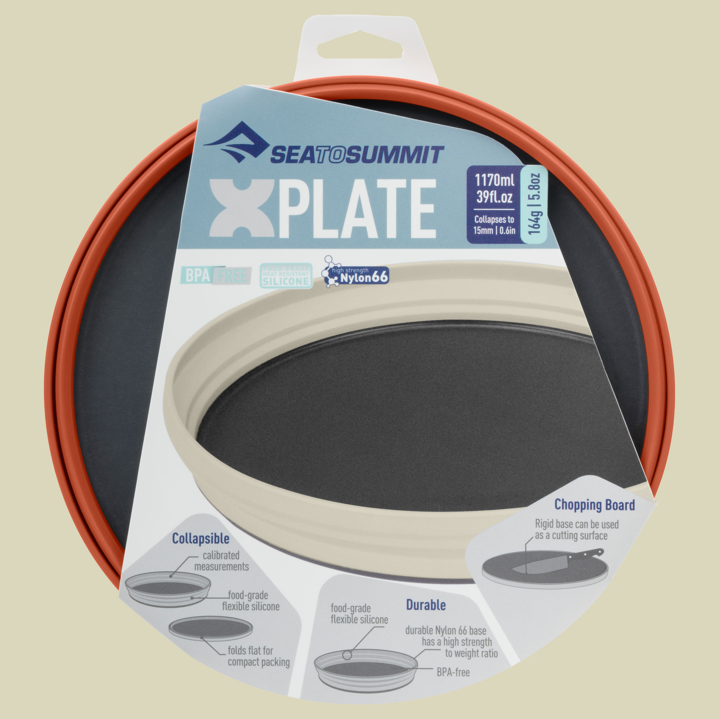 X-Plate Volumen 1170 Farbe rust