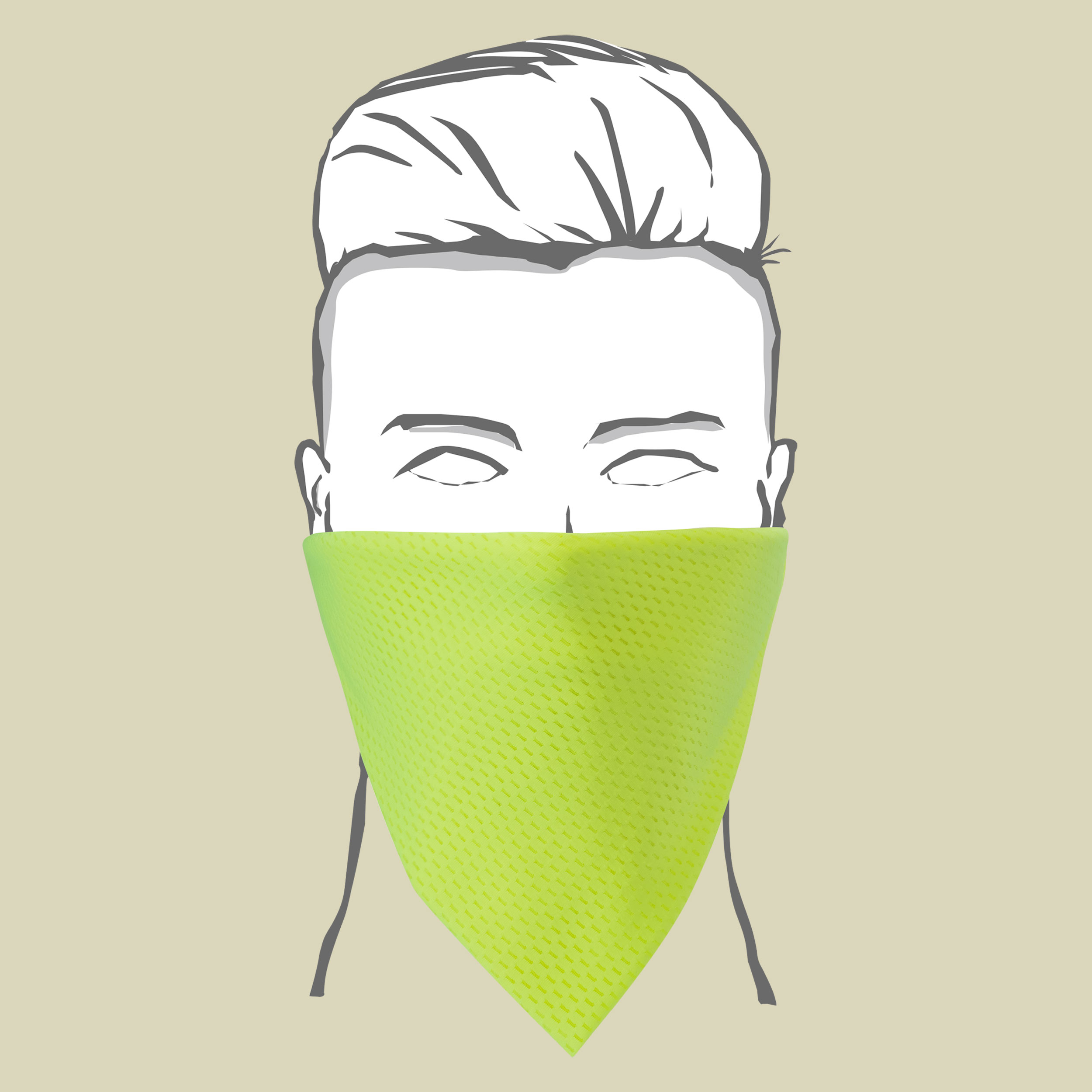 Ultra Cool Towel S Maße: 43x40cm Farbe: neon yellow