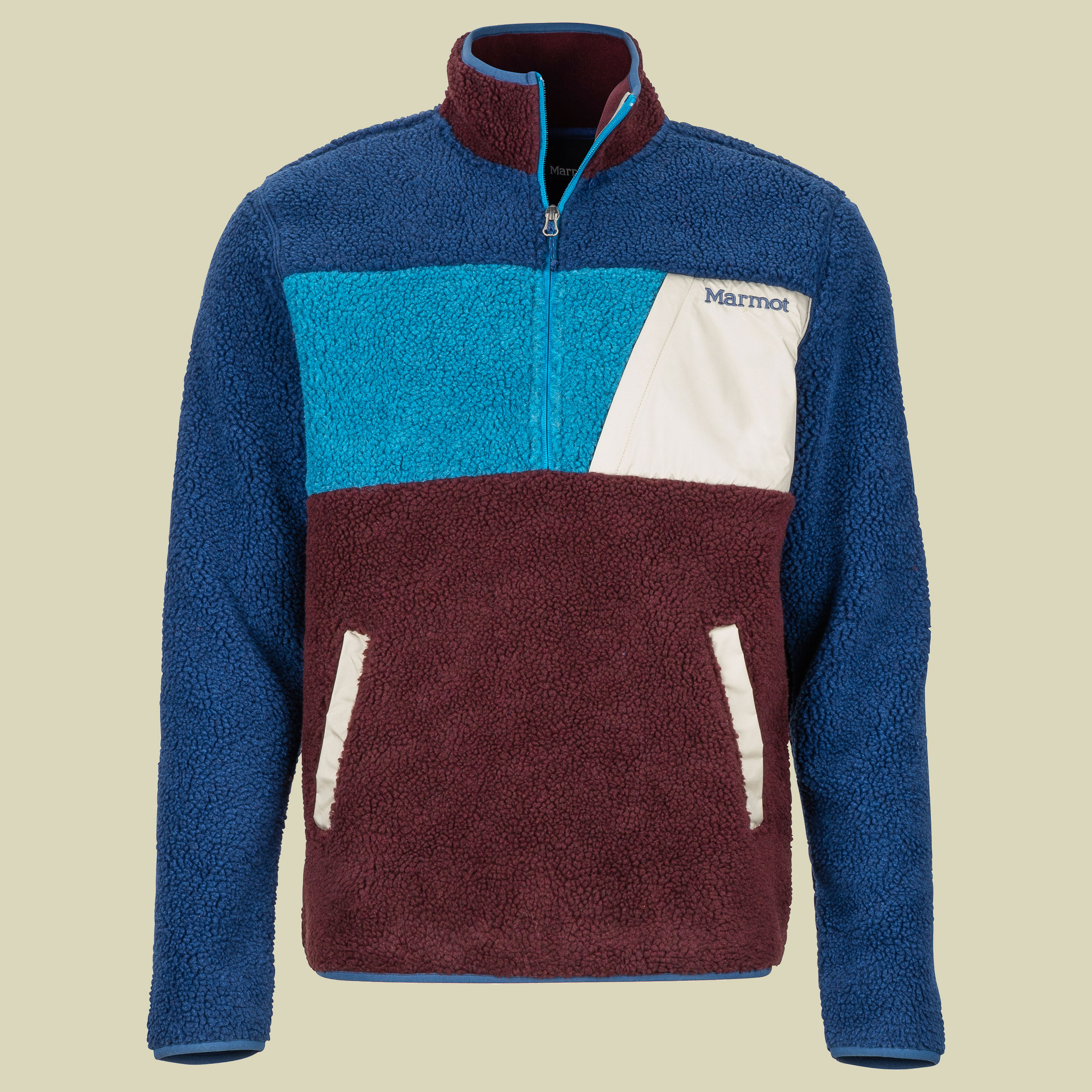 Noland 1/2 Zip Men Größe S Farbe vintage navy/burgundy