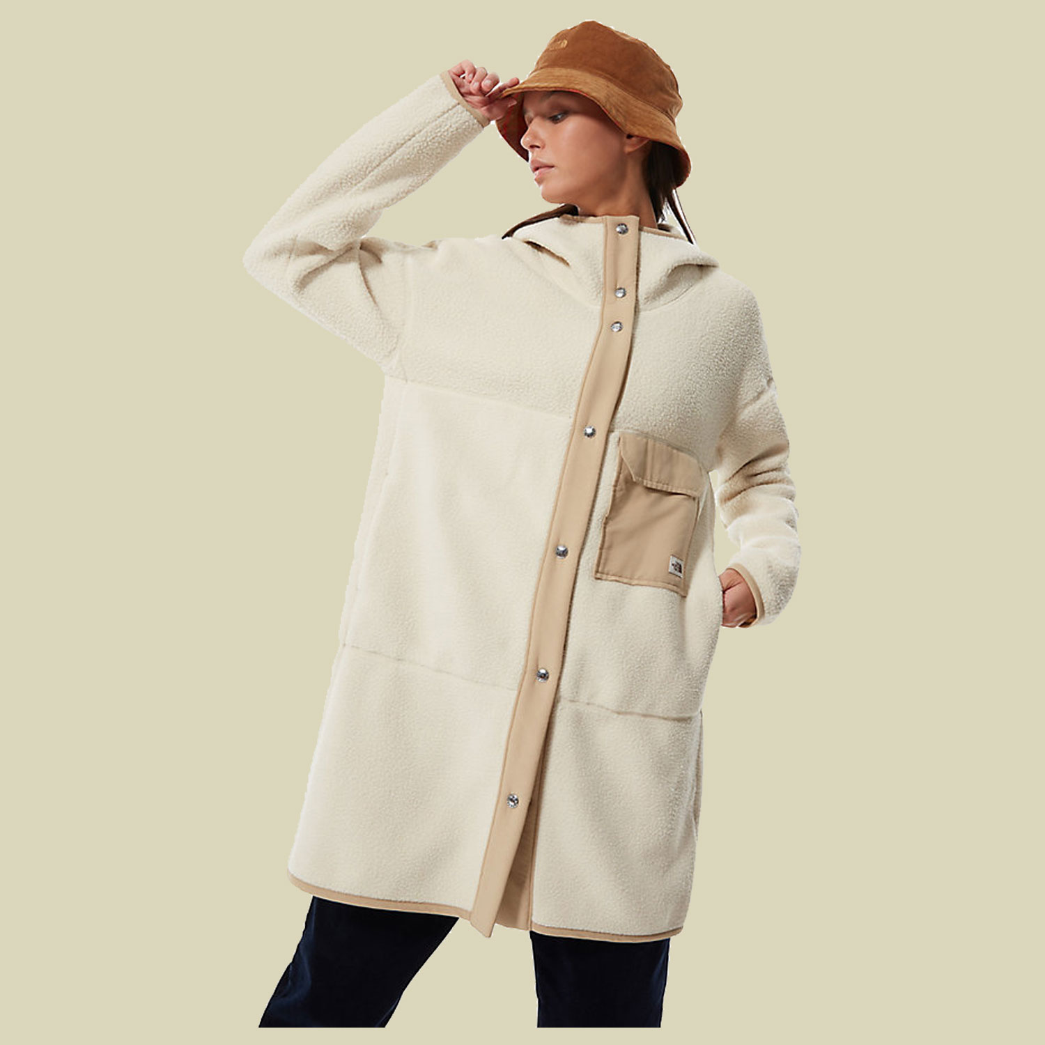 Fleece Mashup Coat Women