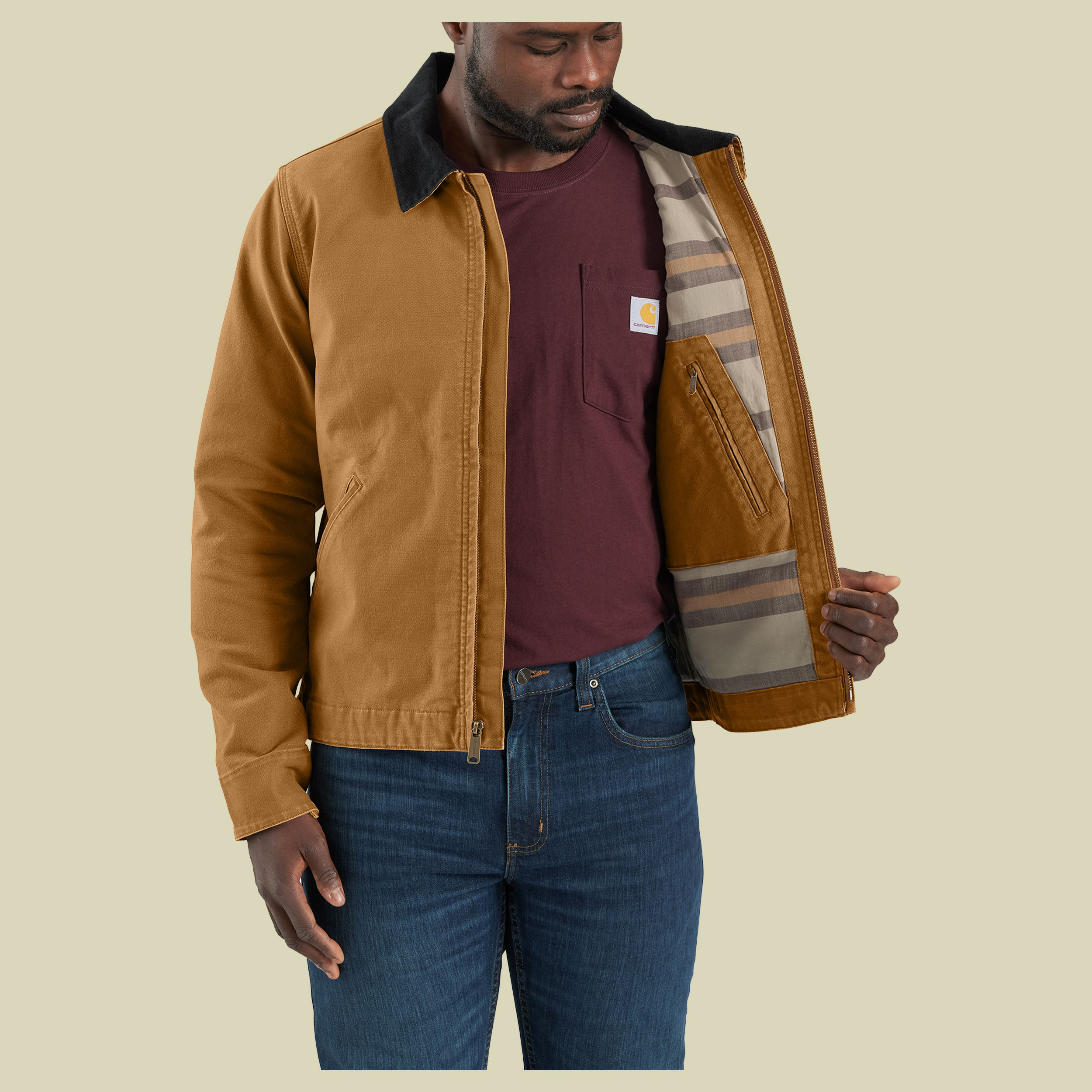 Relaxed Fit Duck Detroit Jacket Men XL braun - carhartt brown