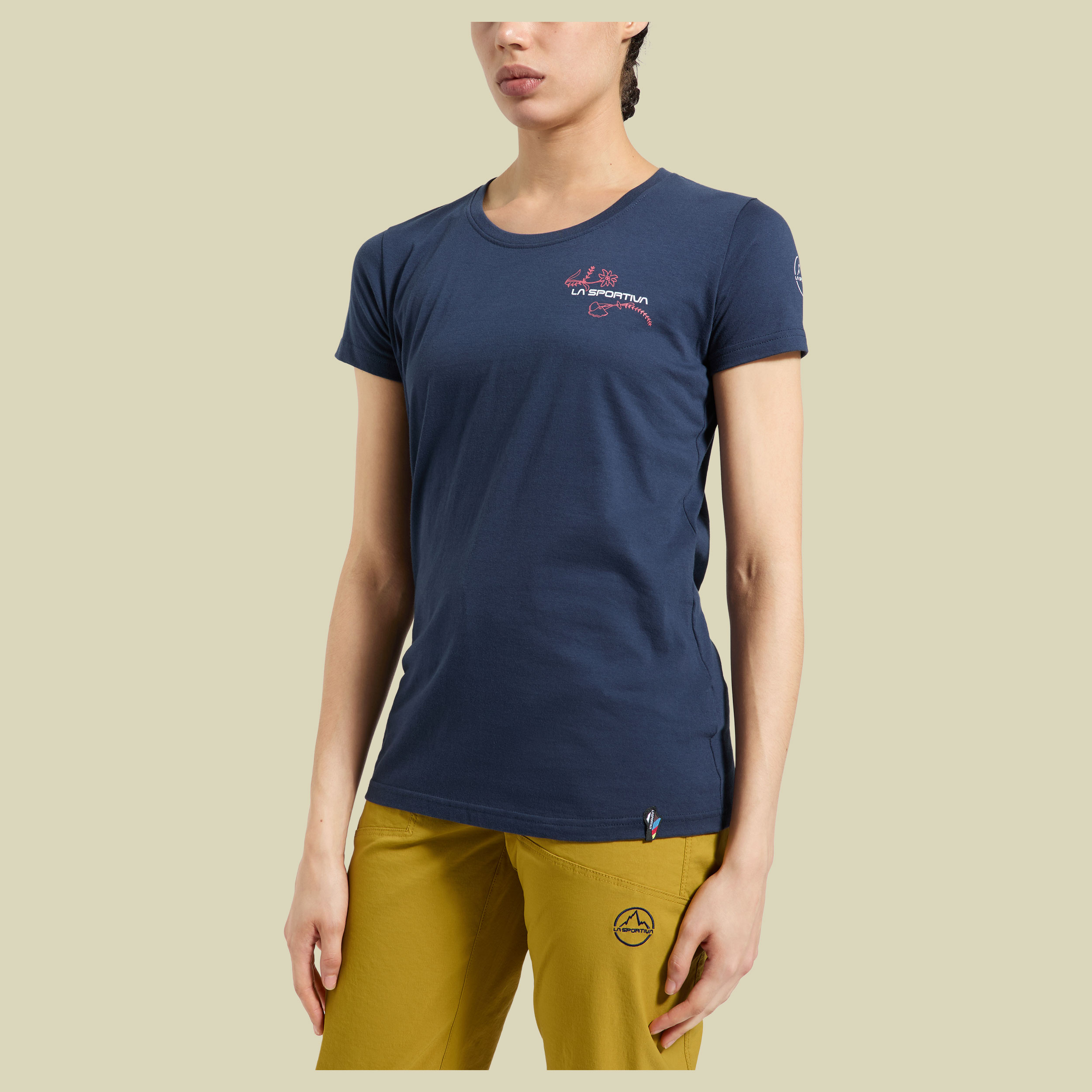 Climb Flower T-Shirt Women XL blau - Farbe night sky