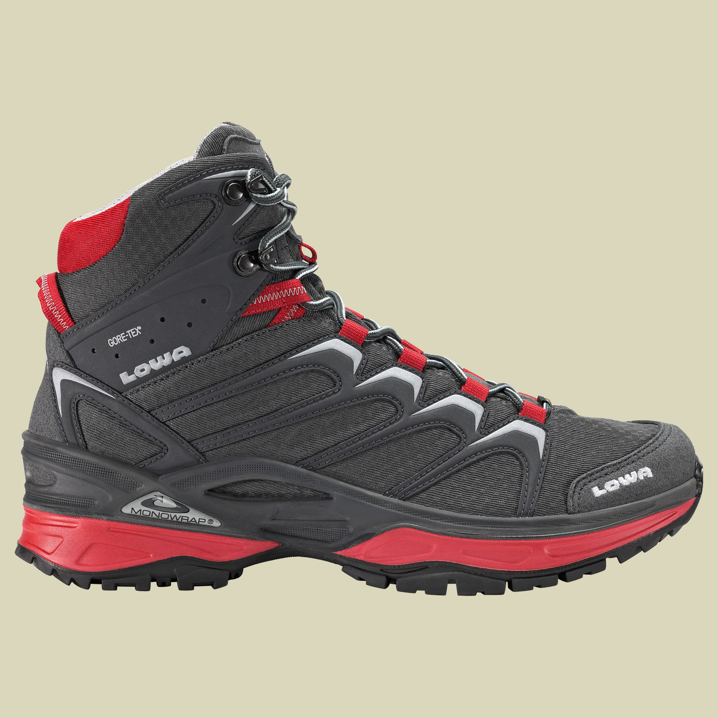 Innox GTX Mid Men Größe UK 9,5 Farbe graphit/rot