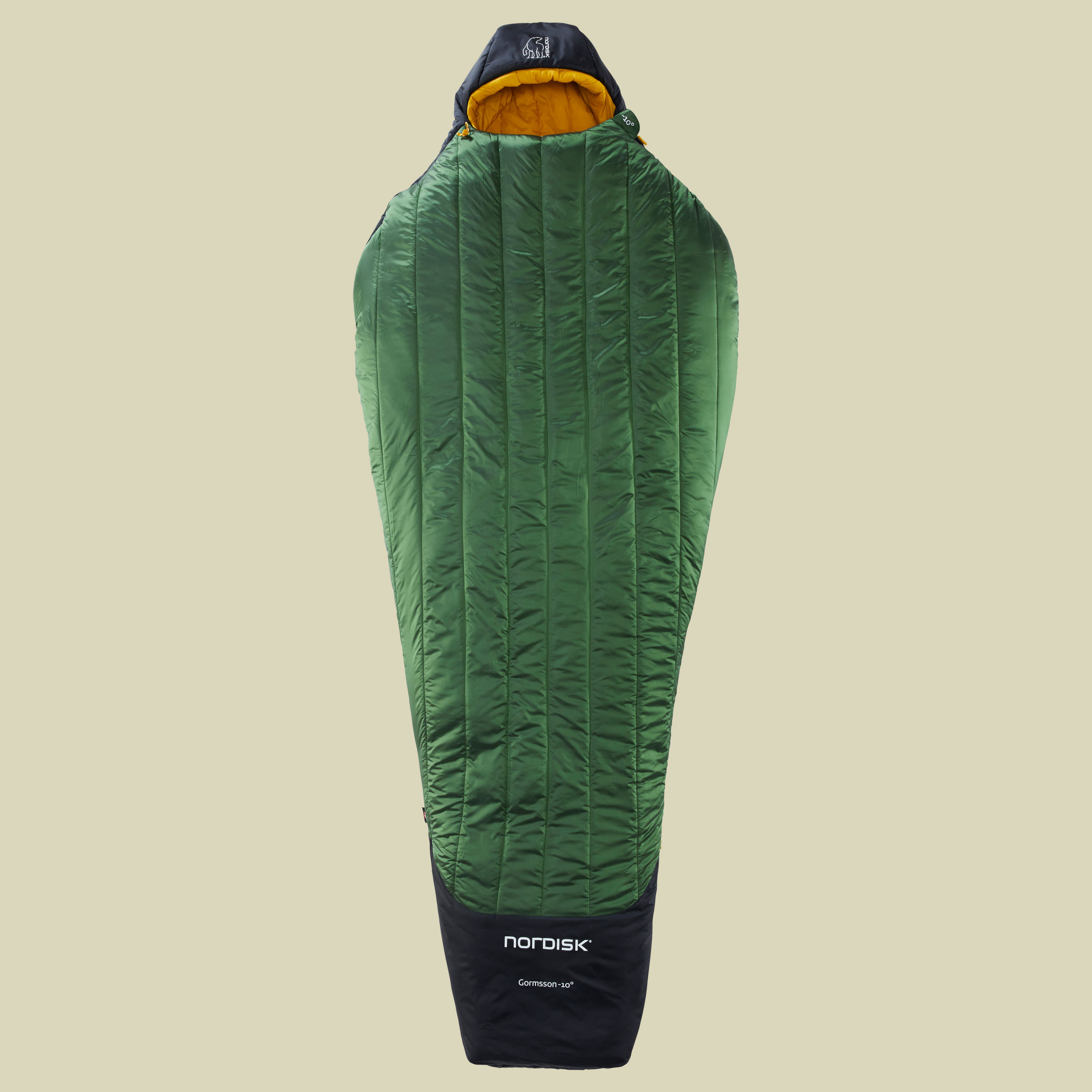 Gormsson -10 Mummy bis Körpergröße 175 cm (M) Farbe artichoke green/mustard yellow/black, Reißverschluss links