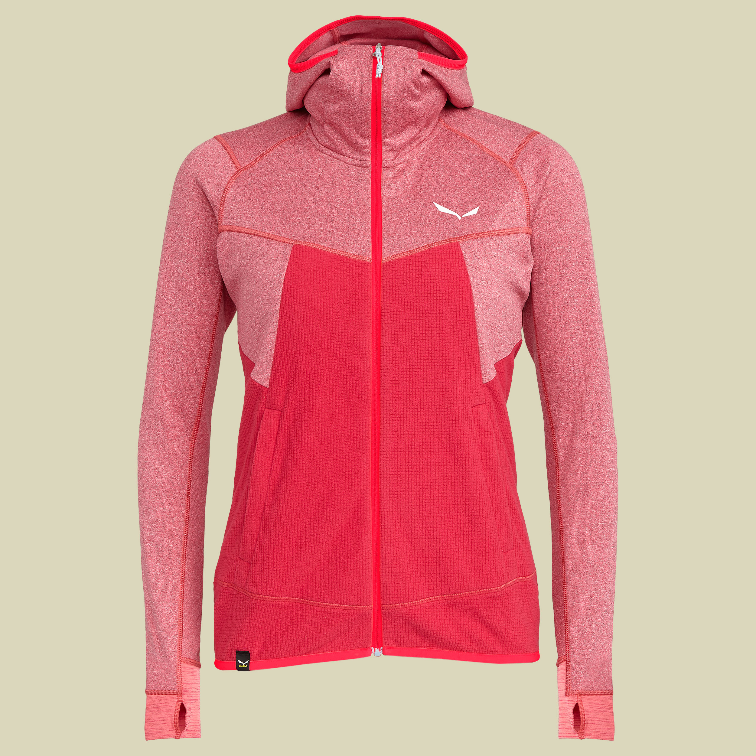 Puez Hybrid PL Full-Zip Hoody Women Größe 44 Farbe rose red malange