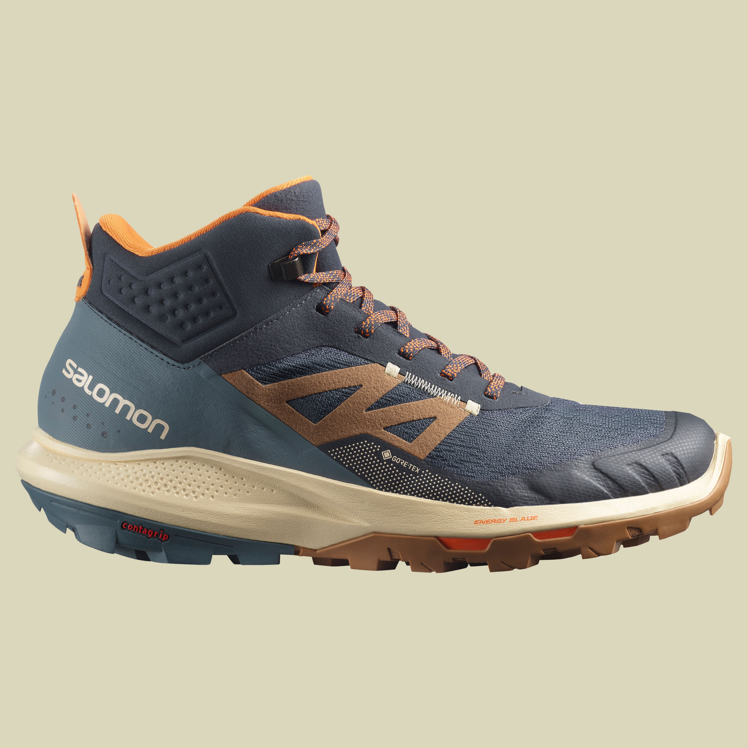 OUTpulse Mid GTX Men Größe UK 9,5 Farbe ebony/bleached sand/vibrant orange