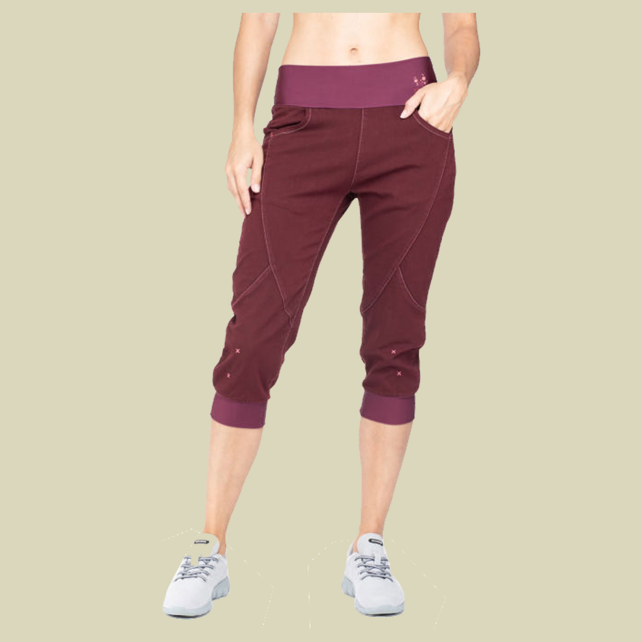 Fuji 2.0 ¾ Pant Women Größe 40 Farbe mahogany