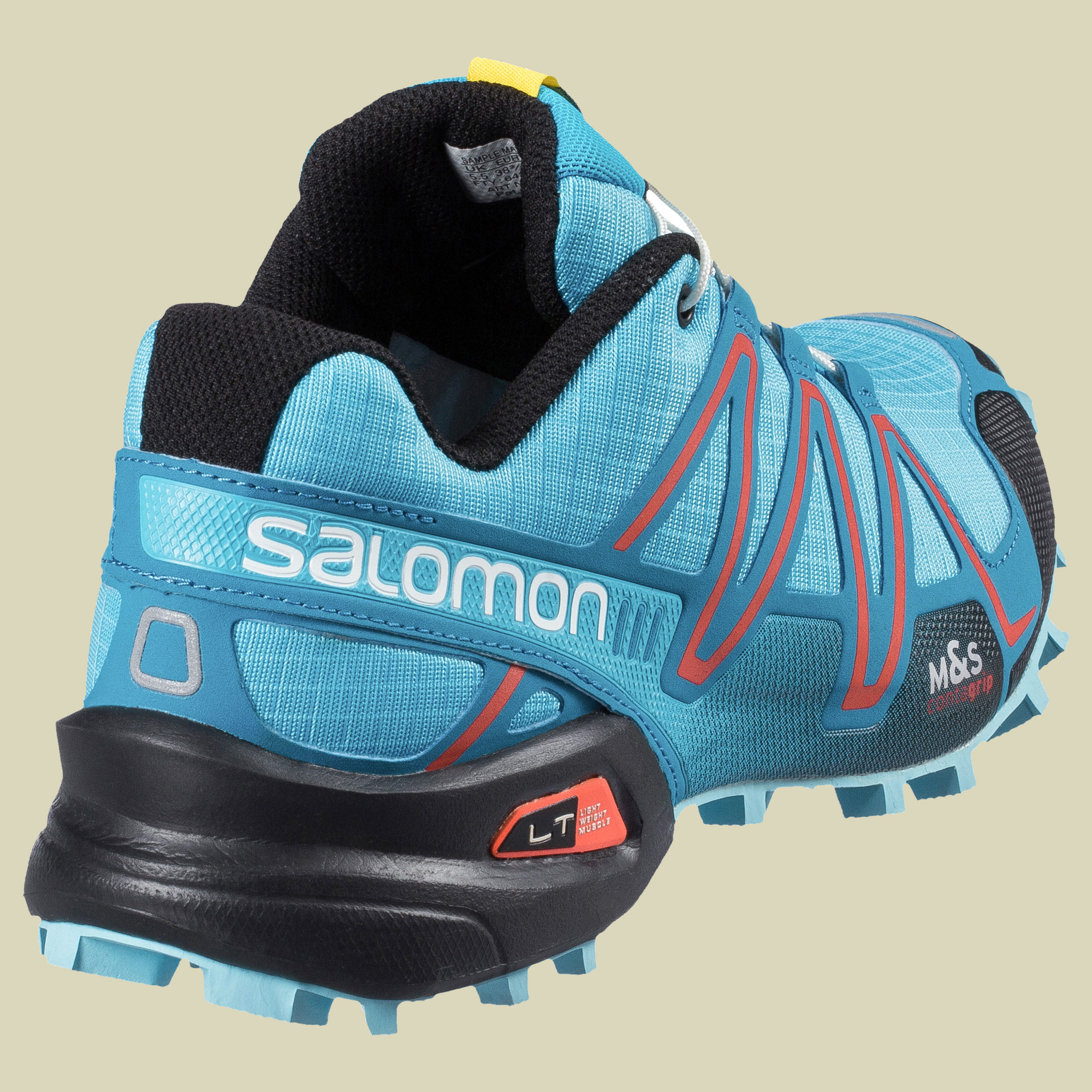 Speedcross 3 Women Größe UK 4,5 Farbe azurin blue-fog blue-radiant red