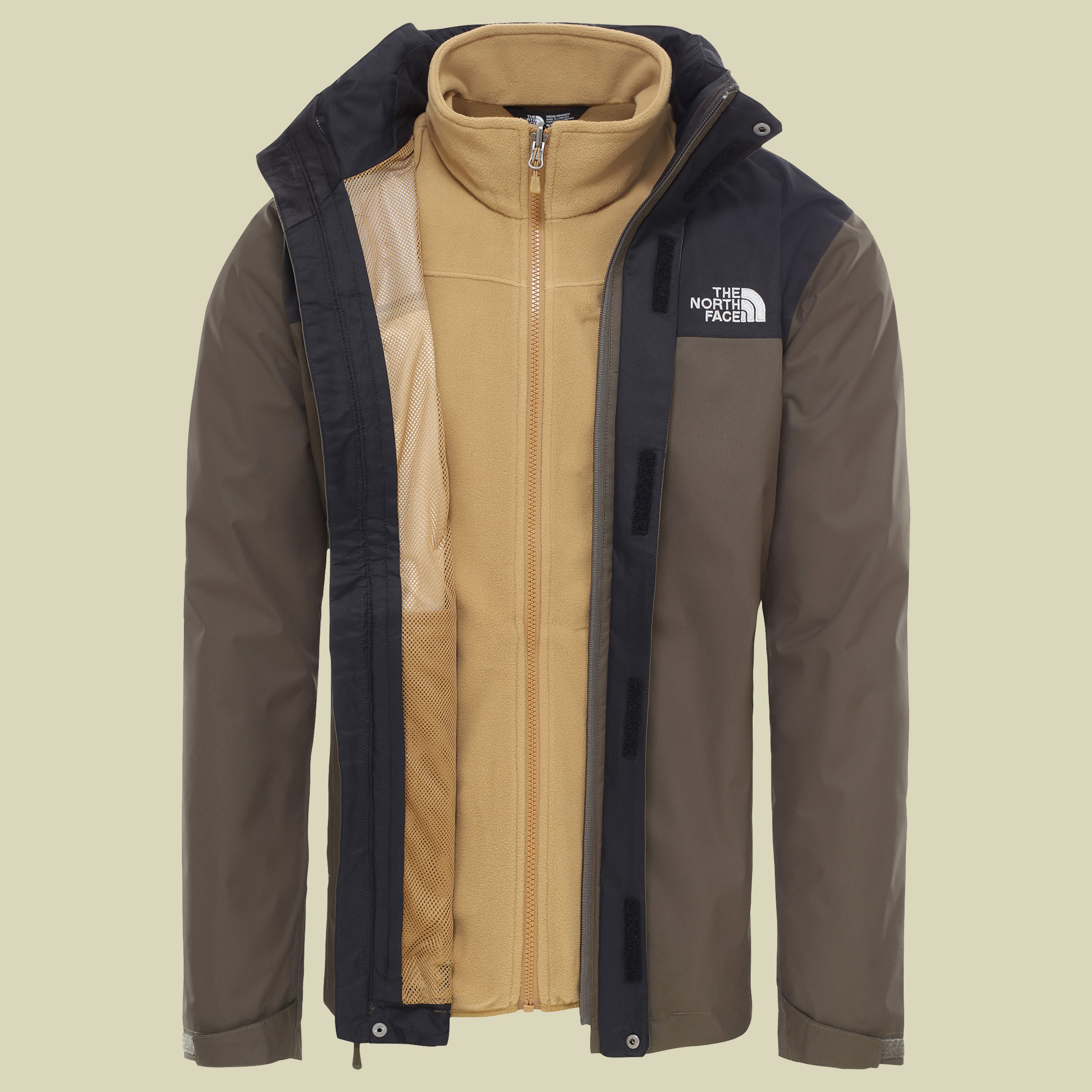 Evolve II Triclimate Jacket Men Größe XXL Farbe new taupe green/british khaki
