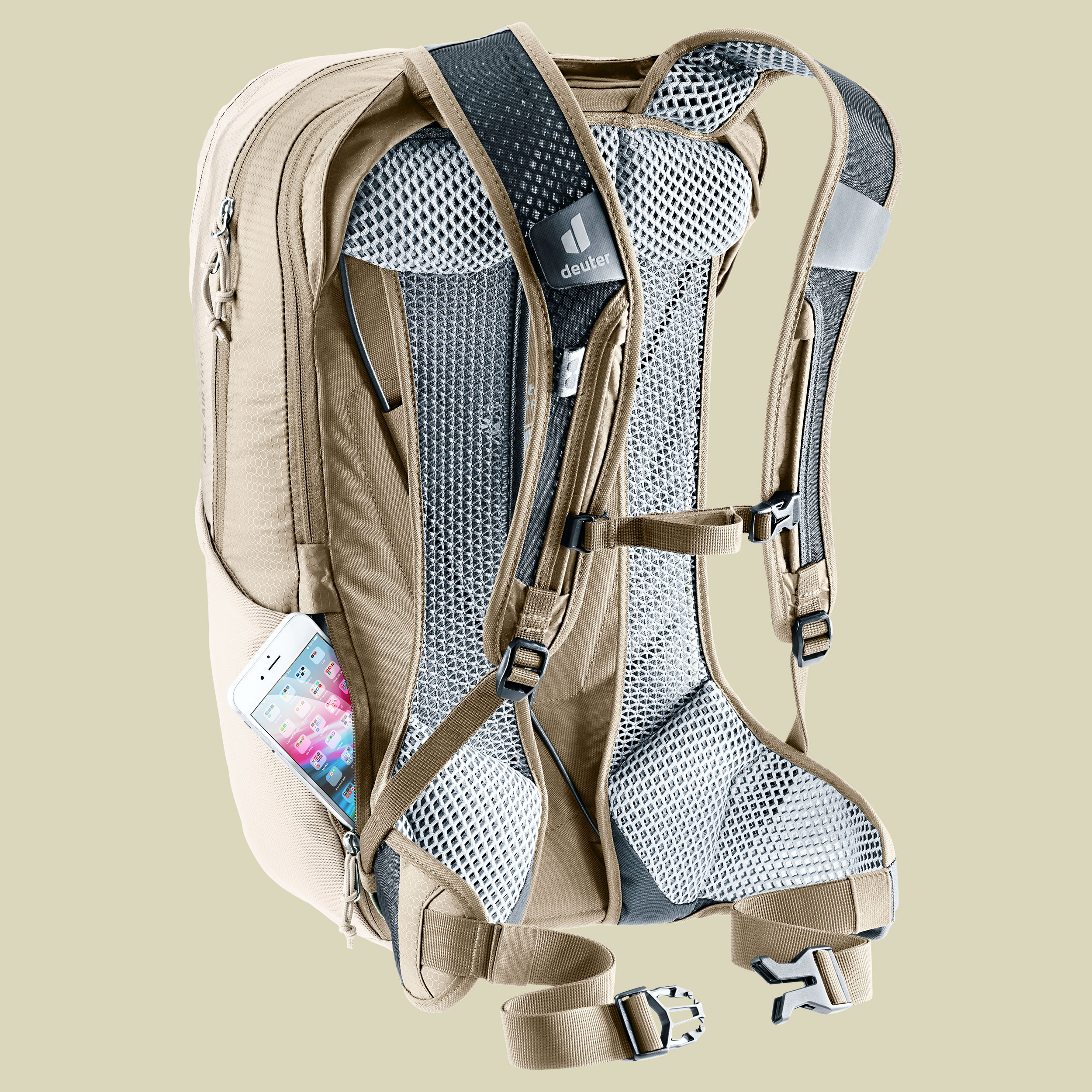 Race Air 14+3 beige 14 L + 3 L - alu-greystone