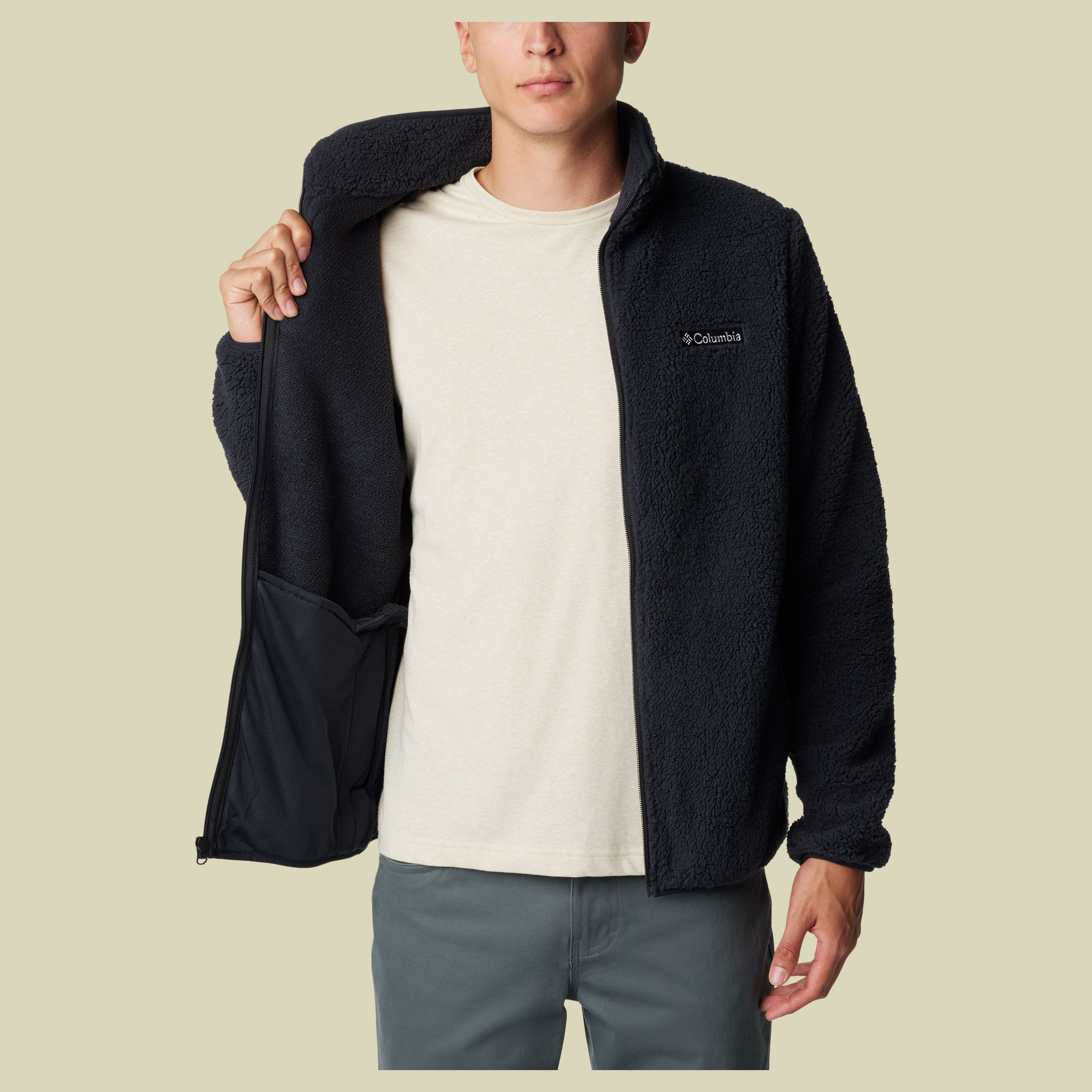 Rugged Ridge III Sherpa Full Zip Men Größe S Farbe black