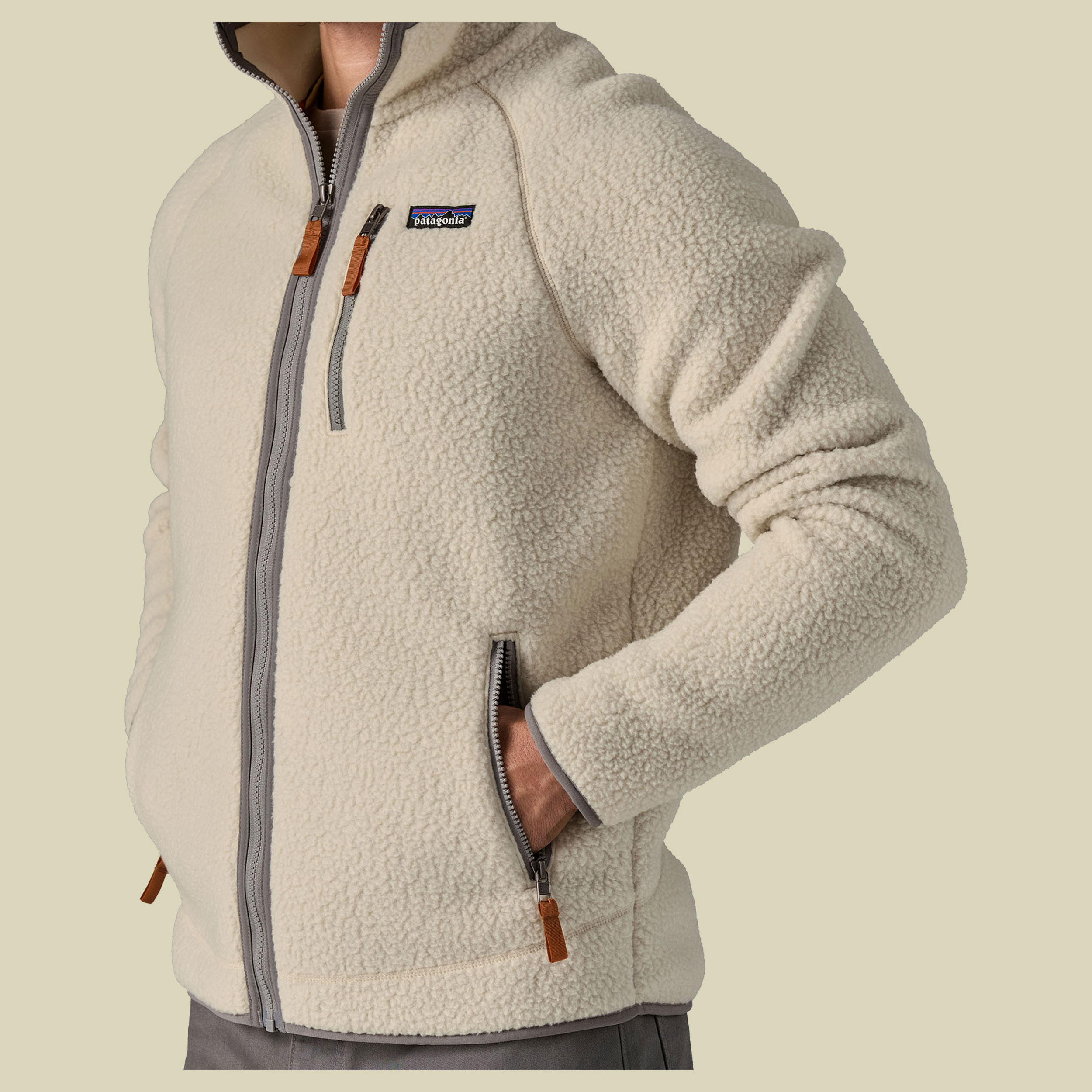 Retro Pile Jacket Men beige XL - pelican